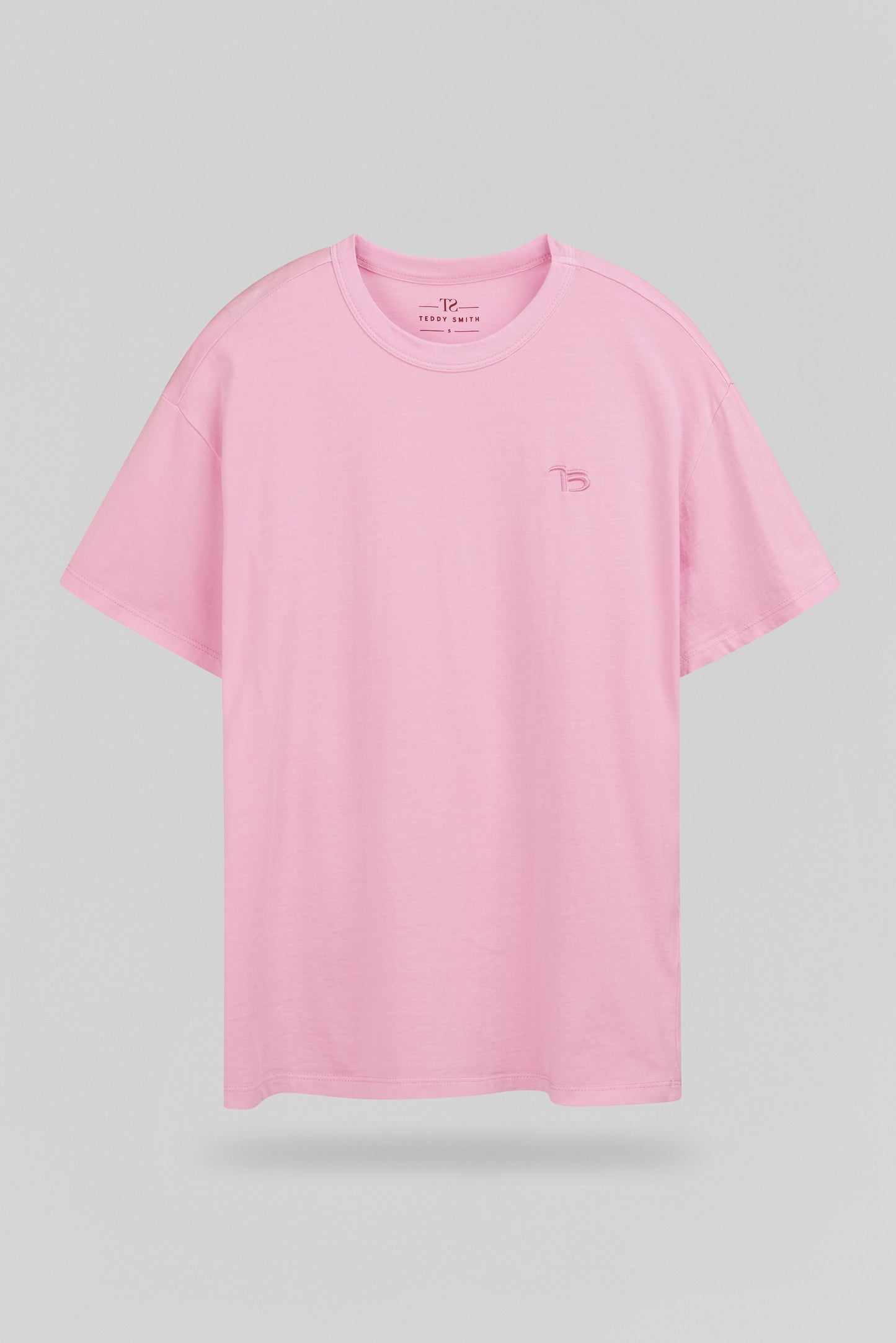 T-shirt col rond T-LAVA MC ROSE BONBON - Teddy Smith