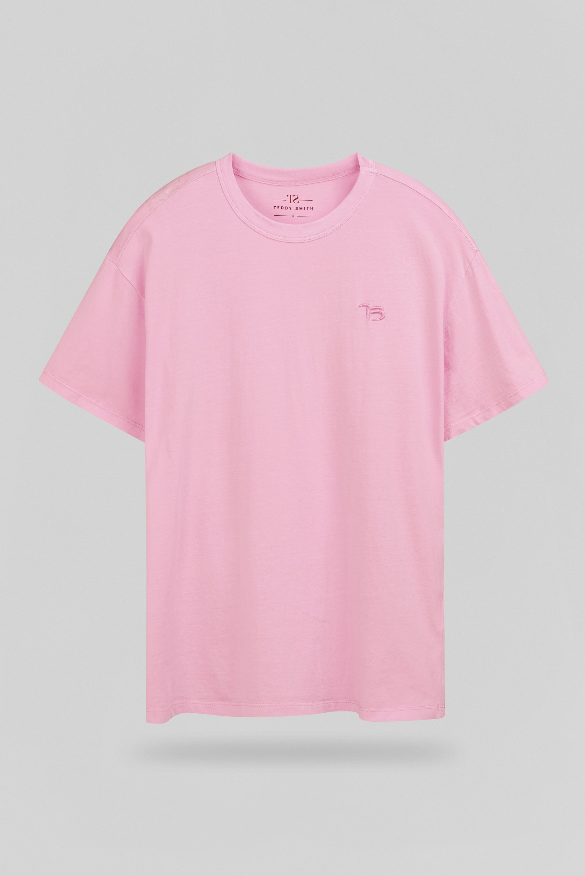 T-shirt col rond T-LAVA MC ROSE BONBON - Teddy Smith