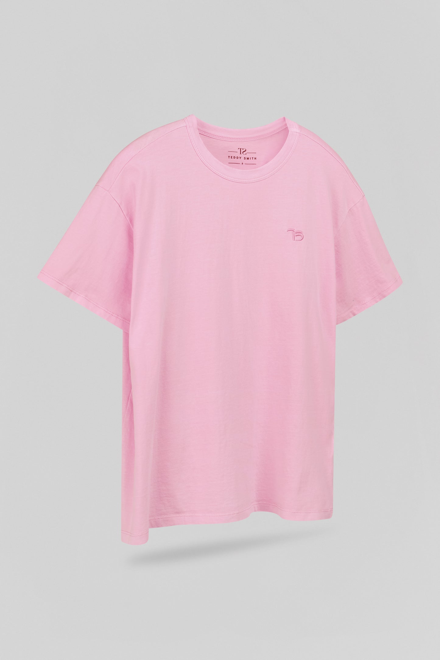 T-shirt col rond T-LAVA MC ROSE BONBON - Teddy Smith