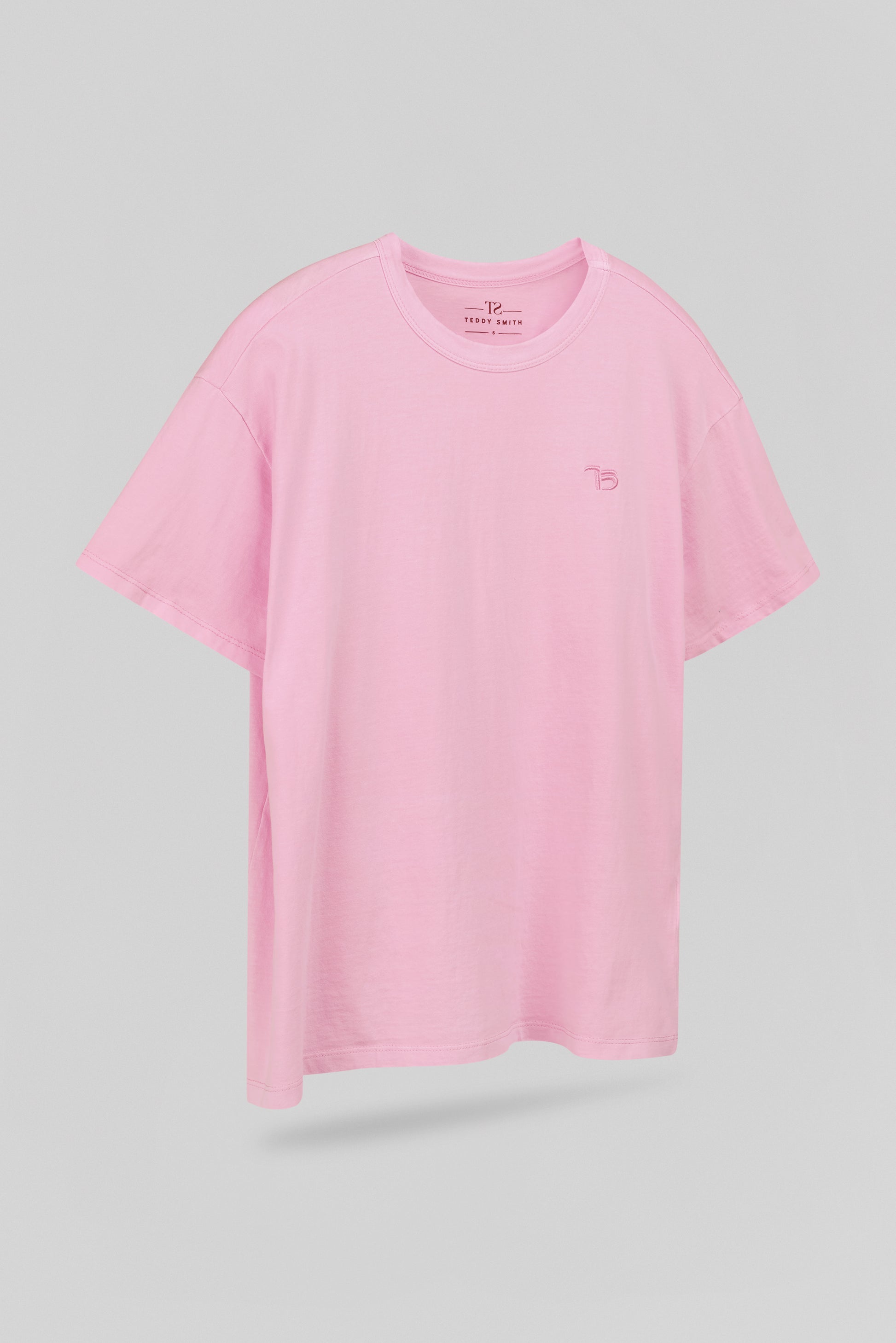 T-shirt col rond T-LAVA MC ROSE BONBON - Teddy Smith