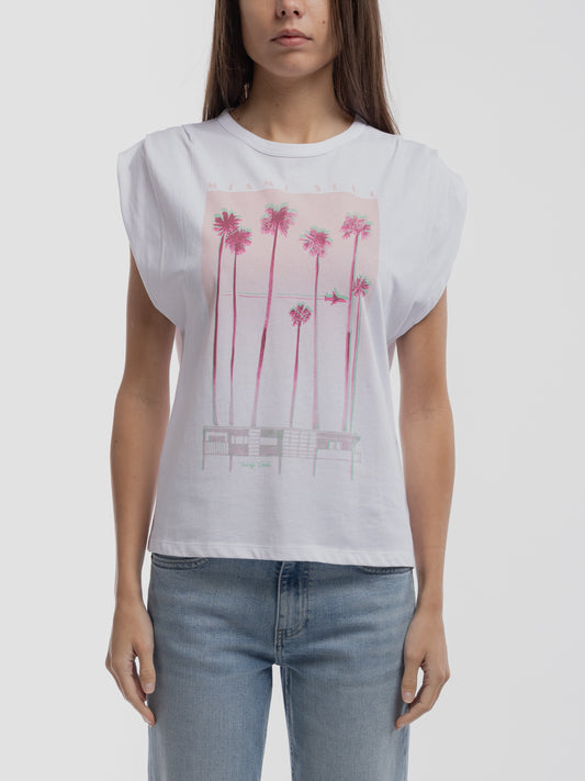 Achat T-shirt T-MIAMI BLANC