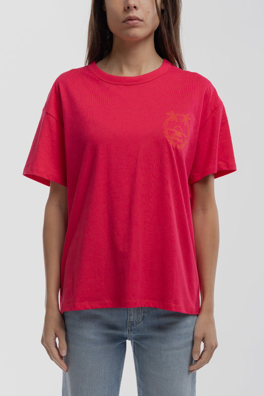 Achat T-shirt T-SURF MC ROSE FUSHIA - Teddy Smith