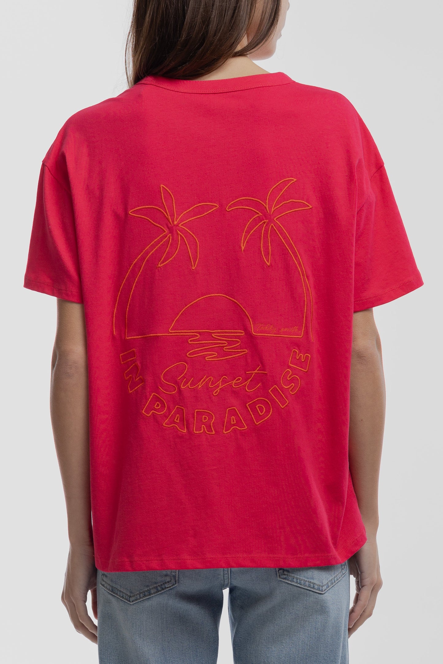 T-shirt T-SURF MC ROSE FUSHIA - Teddy Smith