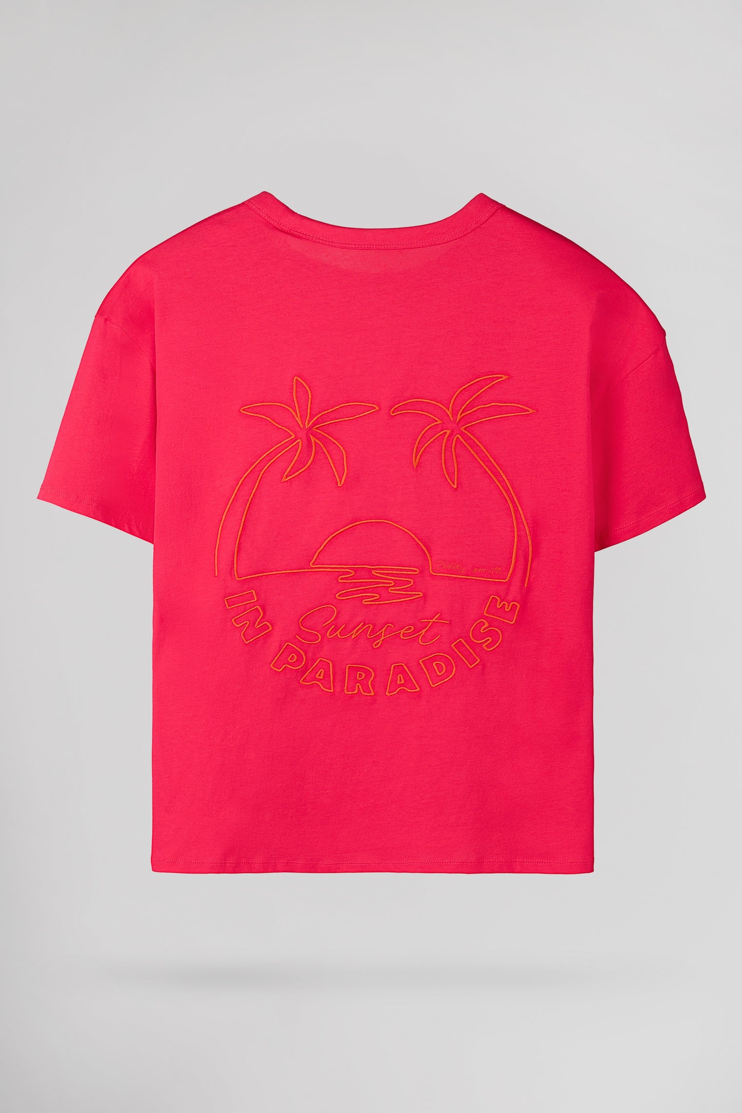 T-shirt T-SURF MC ROSE FUSHIA - Teddy Smith