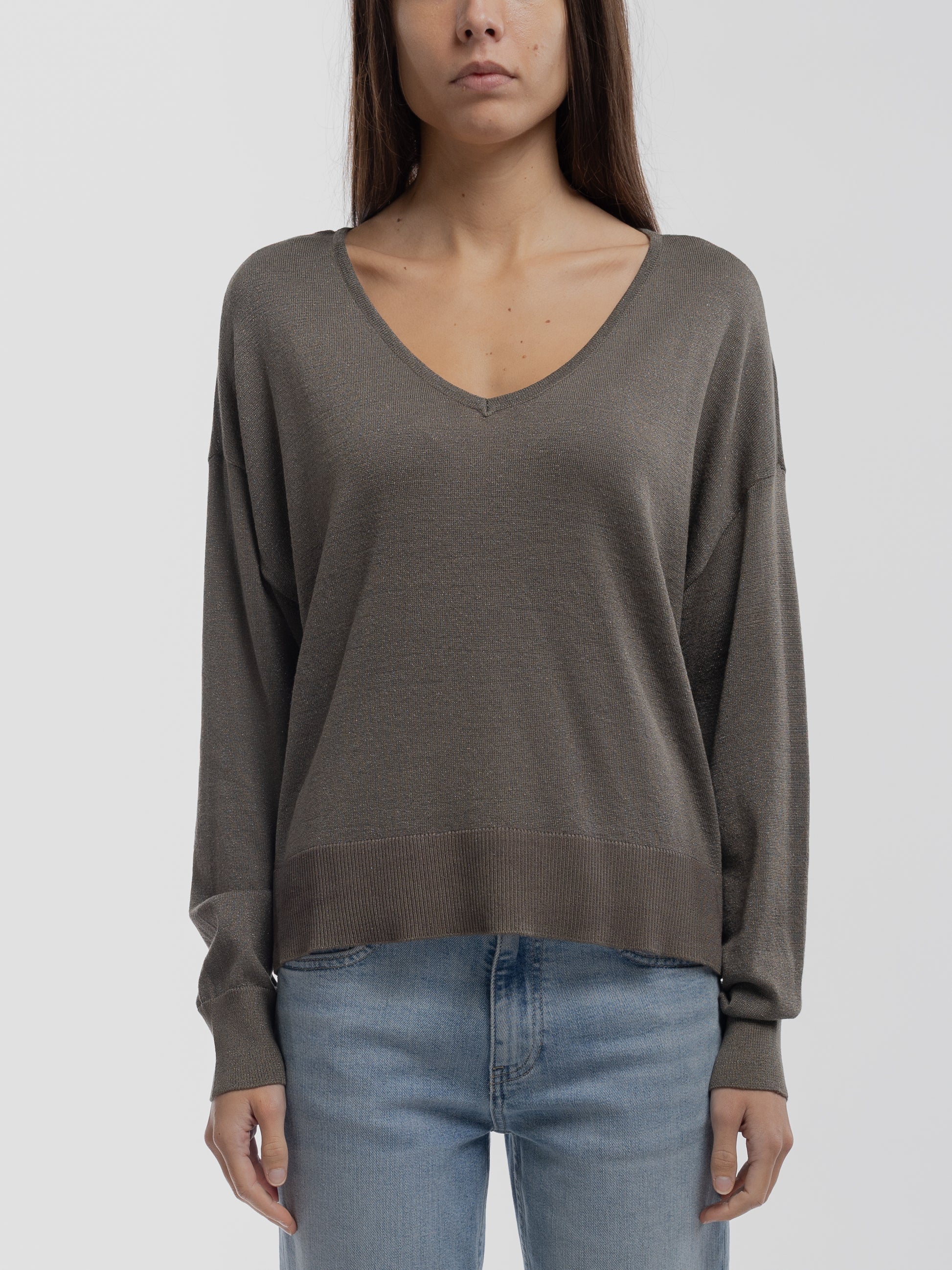 Pull en maille P-LIZIE TURBULENCE KAKI - Teddy Smith