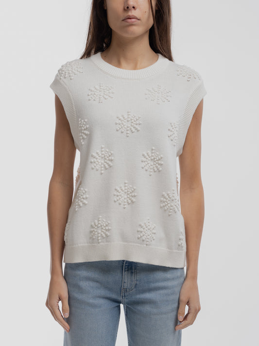 Achat Pull P-EVA MIDDLE WHITE - Teddy Smith