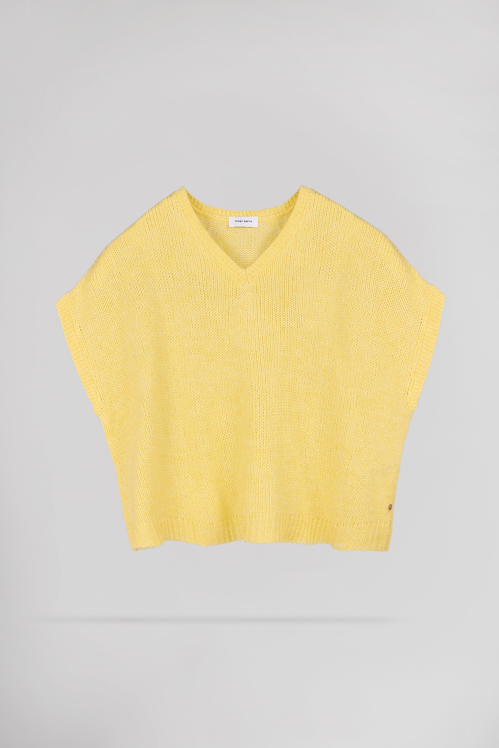 Pull oversize avec laine P-MOCHI JAUNE CITRON - Teddy Smith