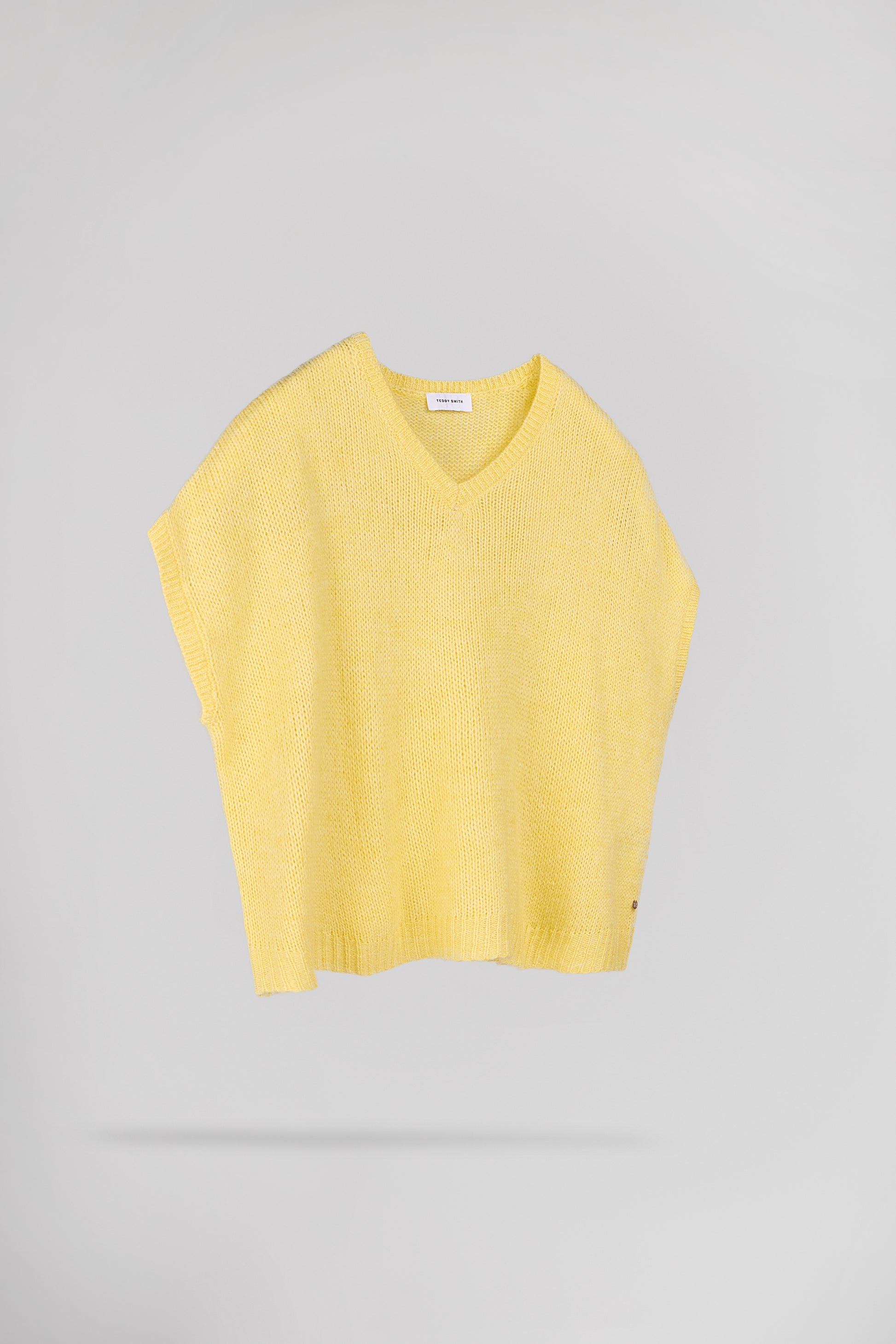 Pull oversize avec laine P-MOCHI JAUNE CITRON - Teddy Smith