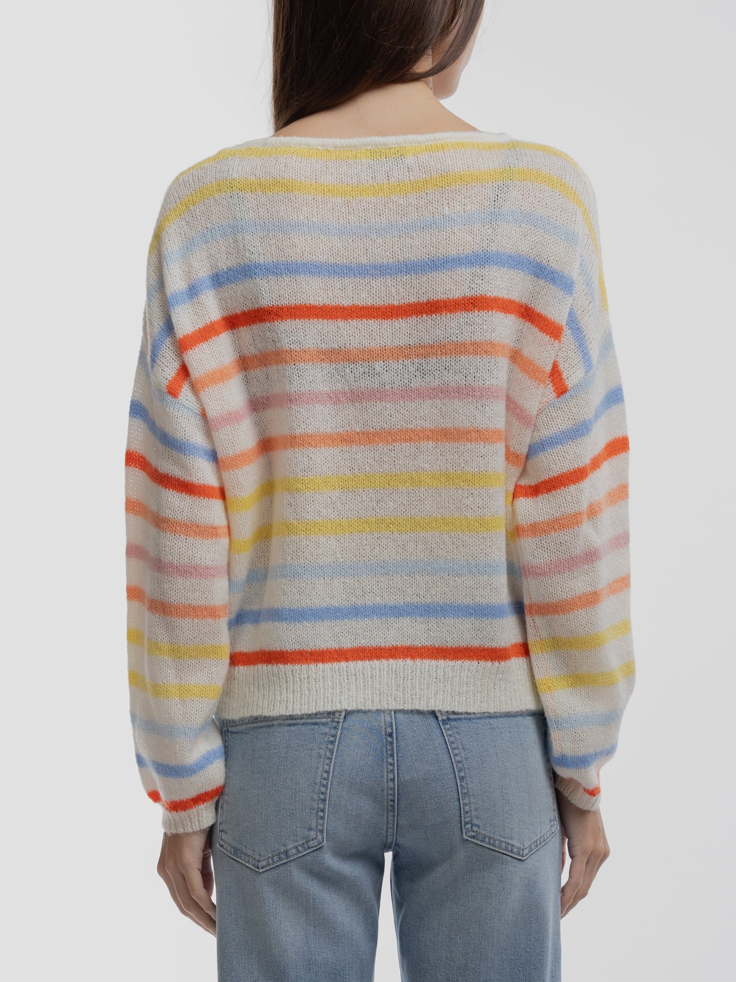 Pull P-STRIPE MIDDLE WHITE - Teddy Smith