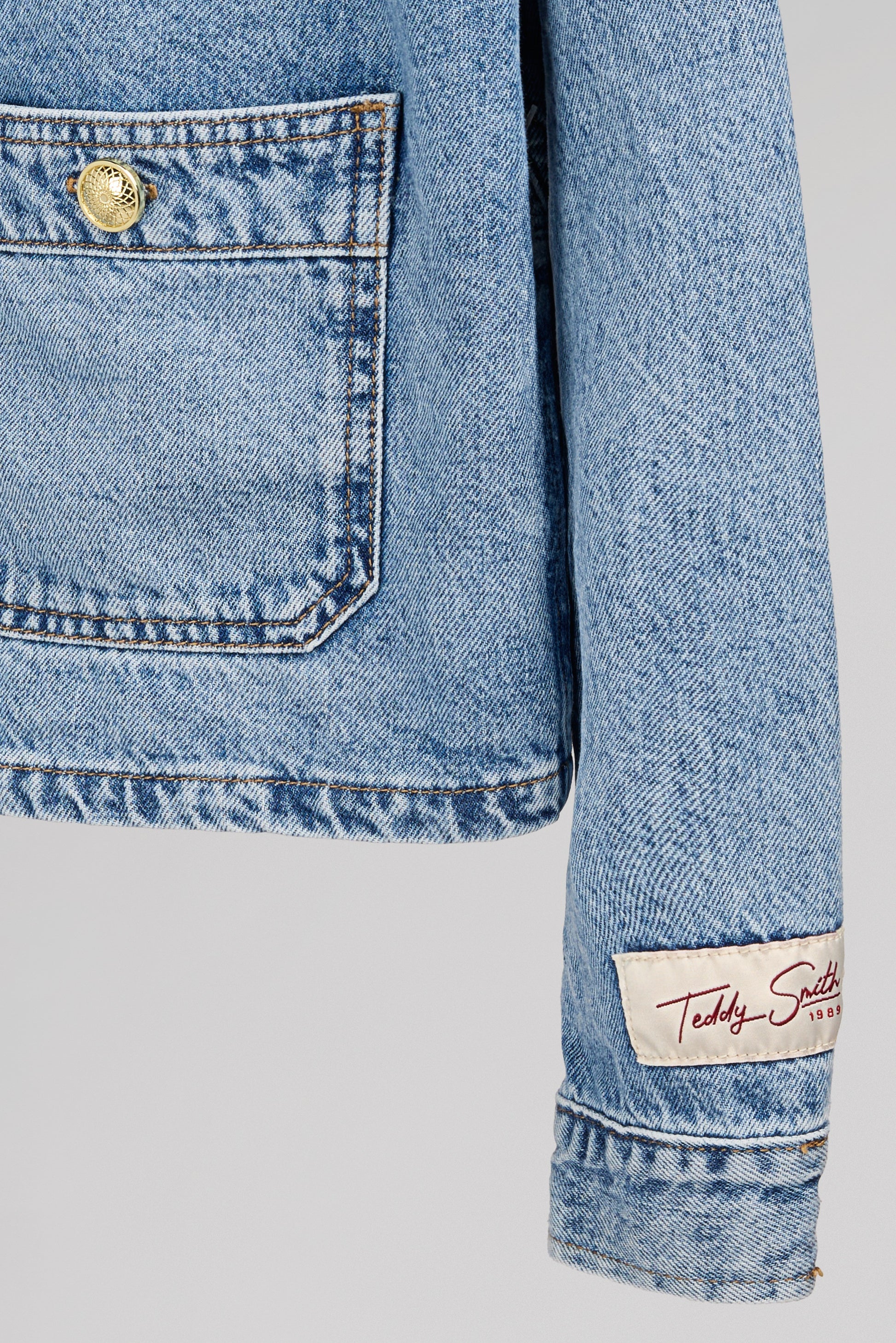 Veste droite B-JOSEFA FRIPP/INDIGO CLAIR - Teddy Smith