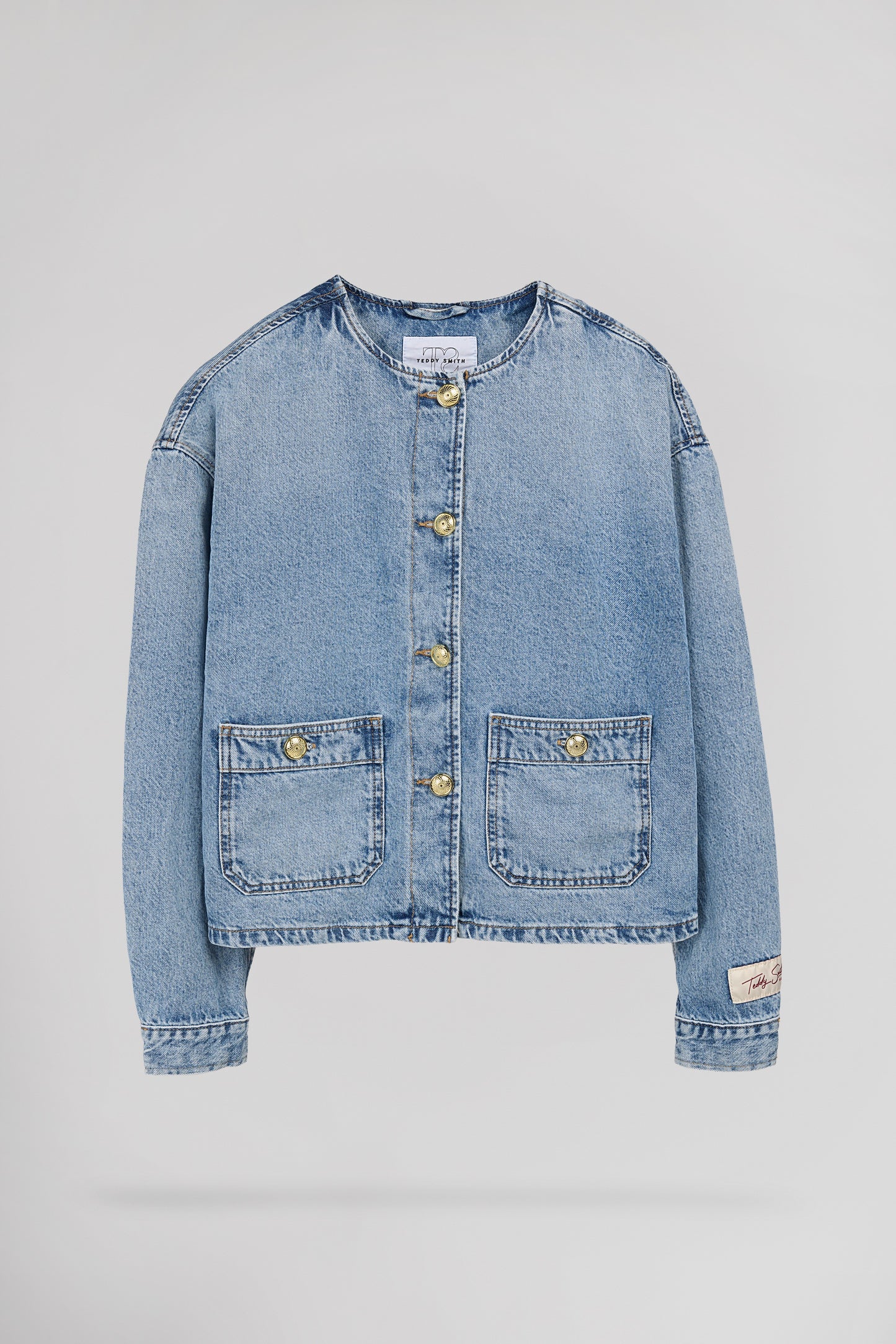 Veste droite B-JOSEFA FRIPP/INDIGO CLAIR - Teddy Smith