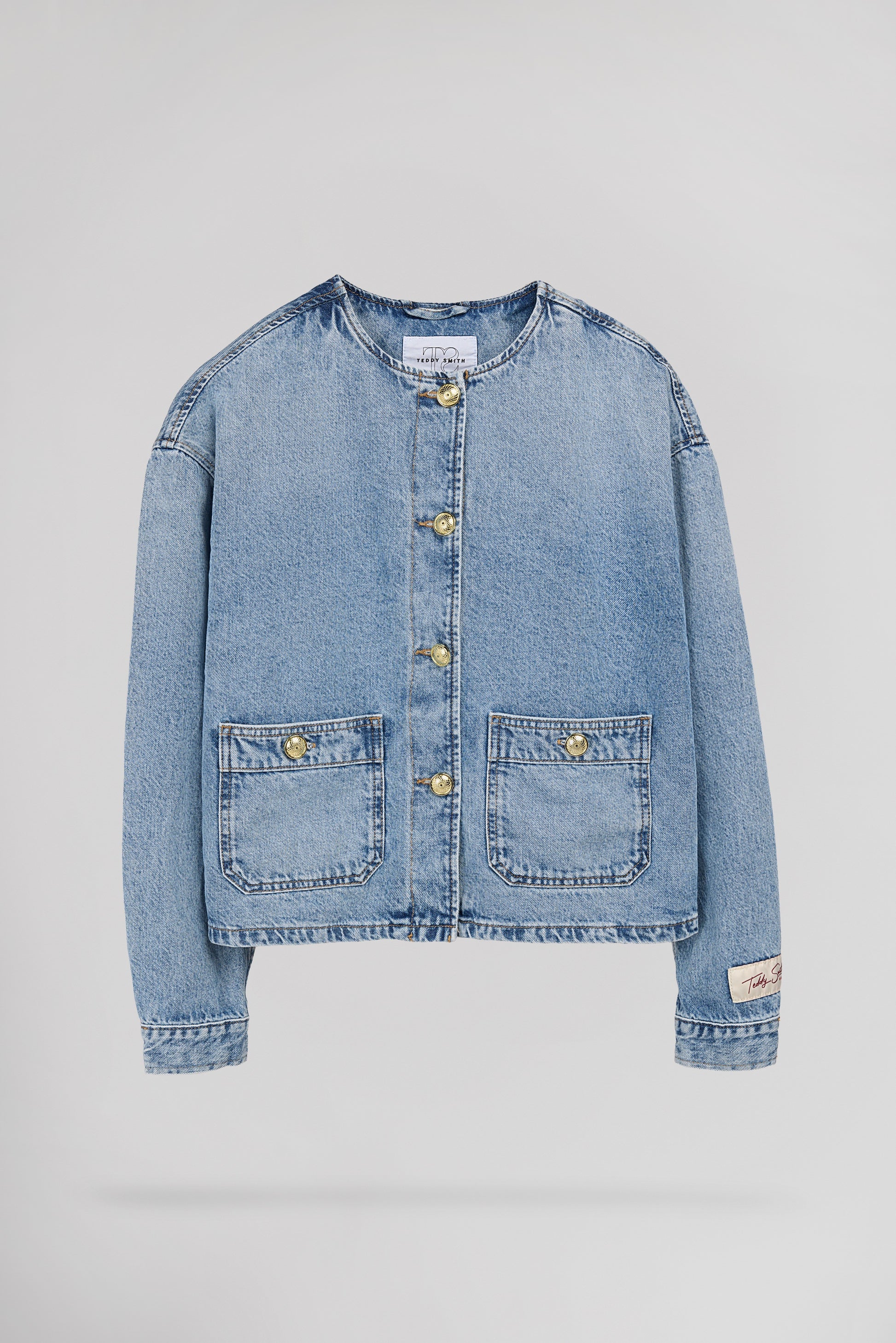 Veste droite B-JOSEFA FRIPP/INDIGO CLAIR - Teddy Smith