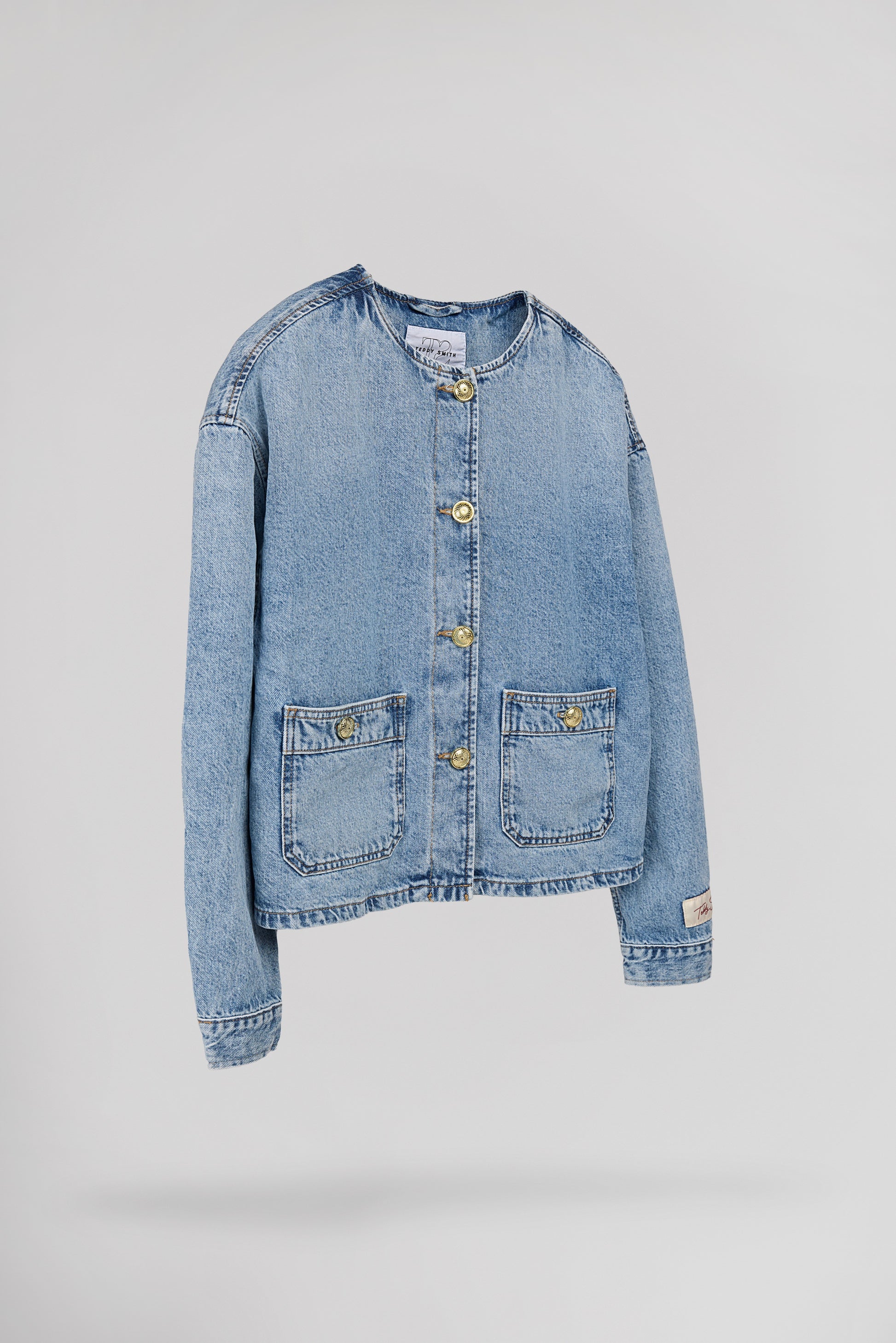 Veste droite B-JOSEFA FRIPP/INDIGO CLAIR - Teddy Smith