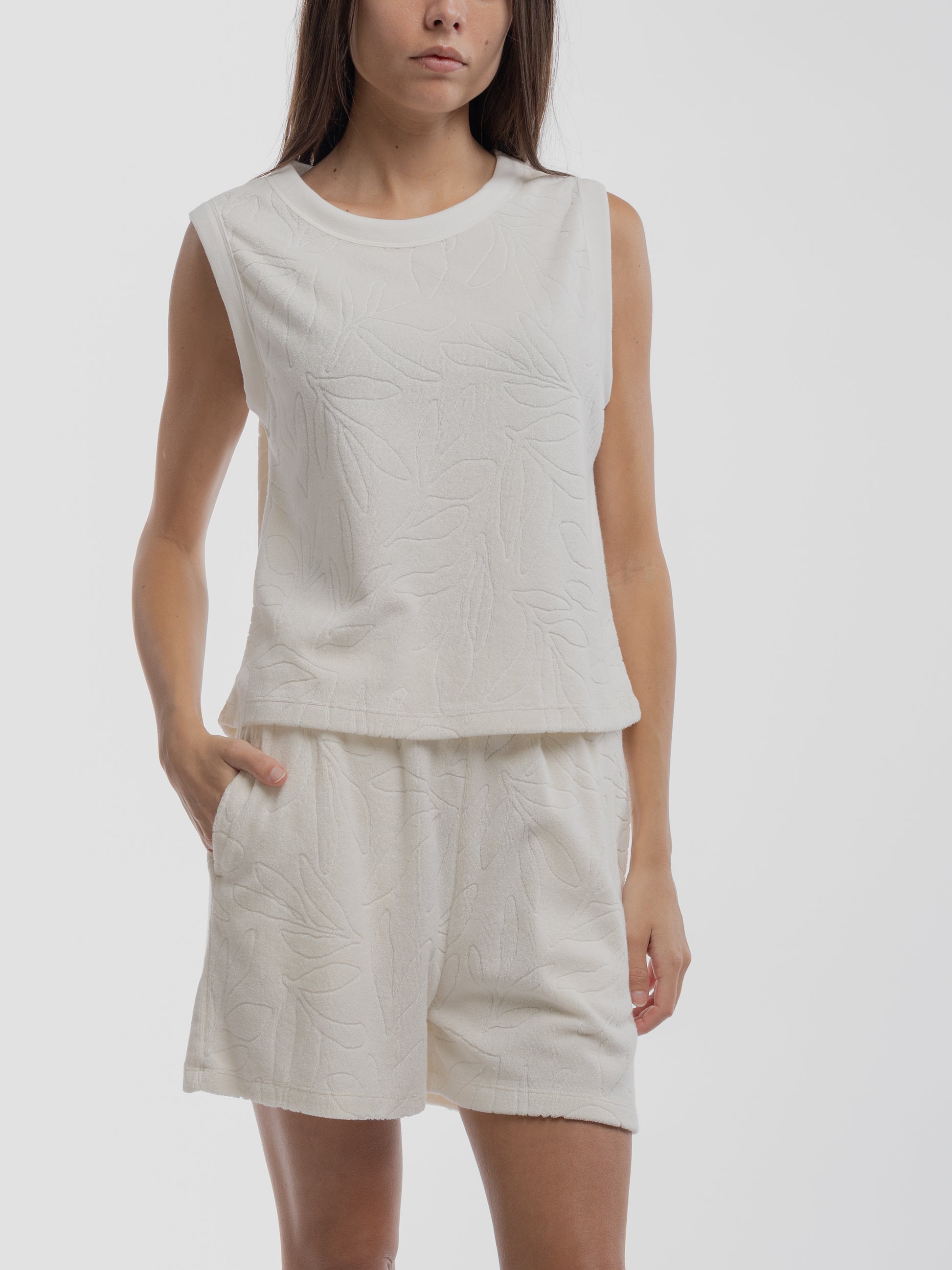 Top T-NOISETTE MIDDLE WHITE - Teddy Smith