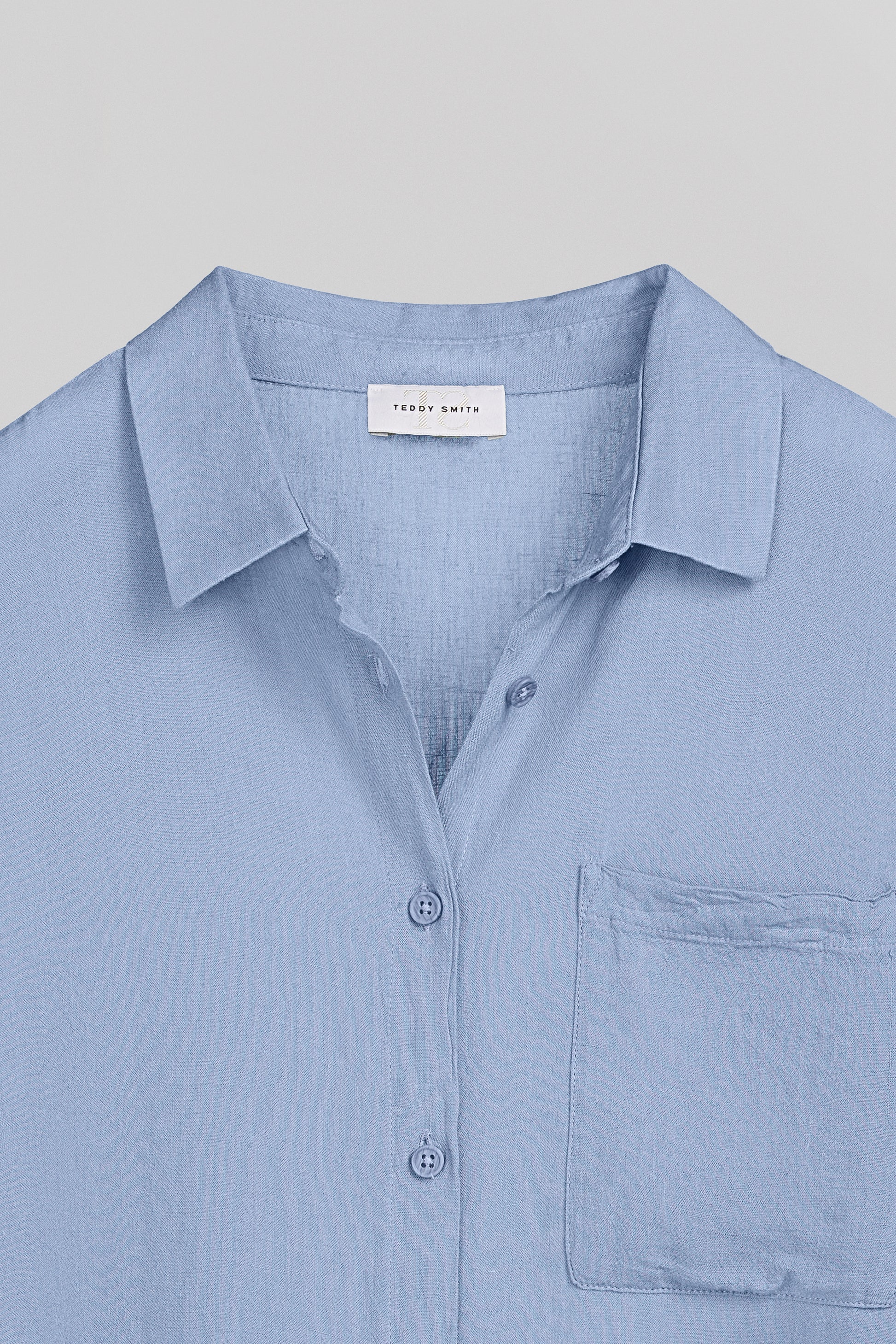 Chemise lin C-ELIA BLEU NUAGEUX - Teddy Smith