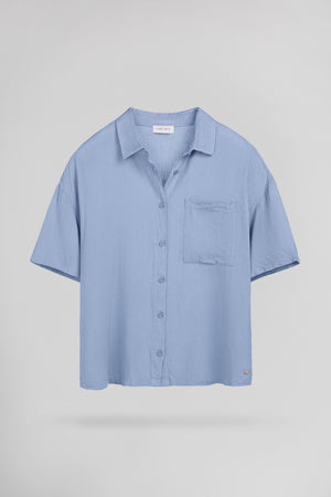 Chemise lin C-ELIA BLEU NUAGEUX - Teddy Smith