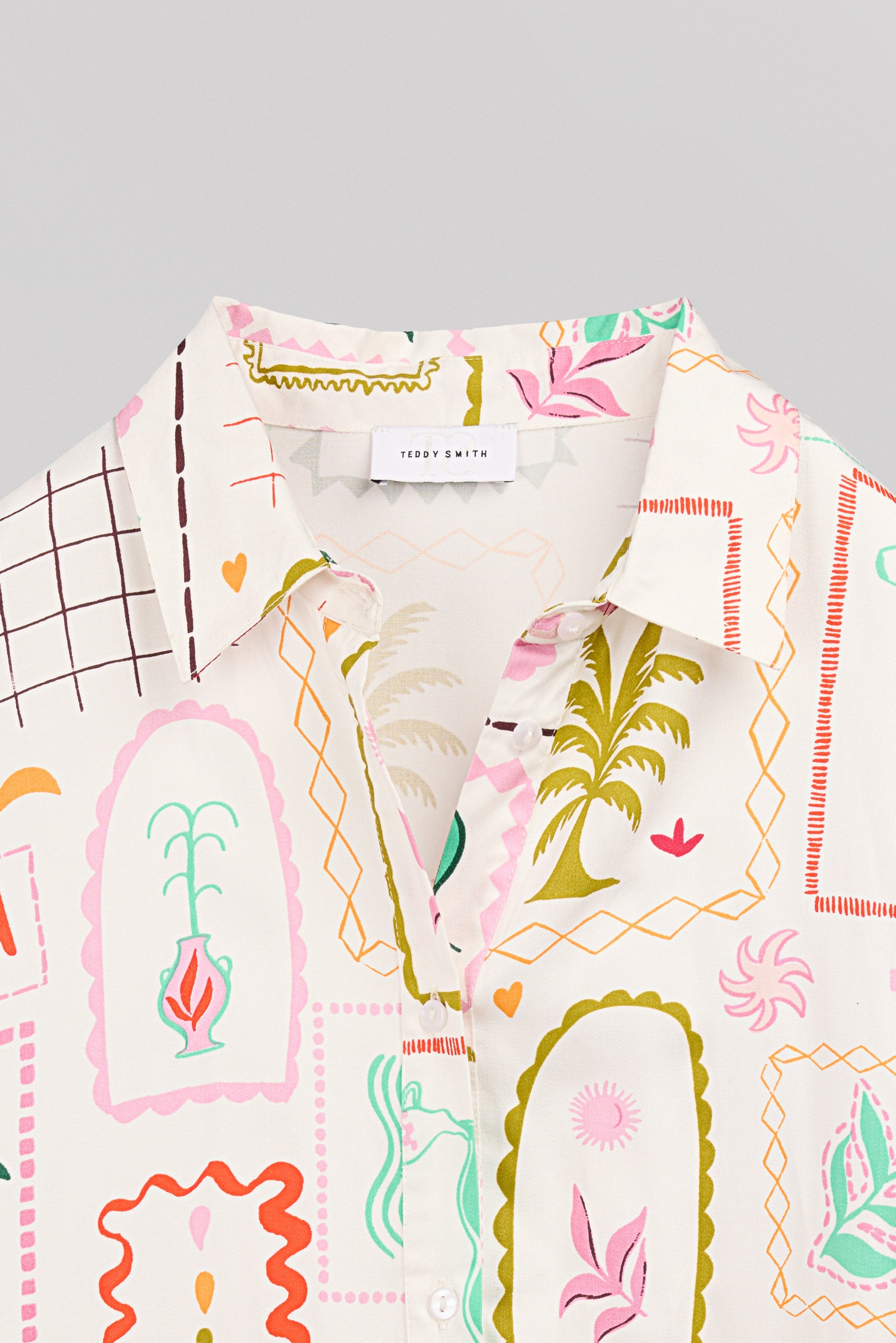 Chemise C-CLOVER MIDDLE WHITE - Teddy Smith