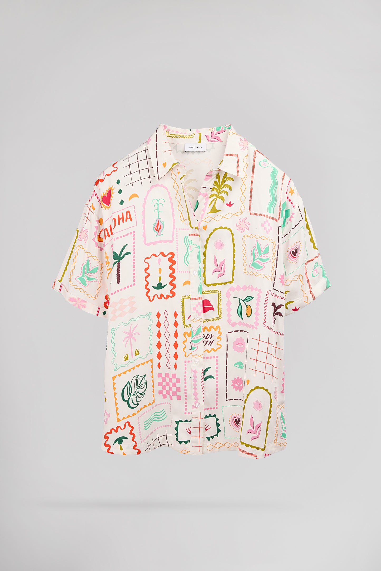 Chemise C-CLOVER MIDDLE WHITE - Teddy Smith
