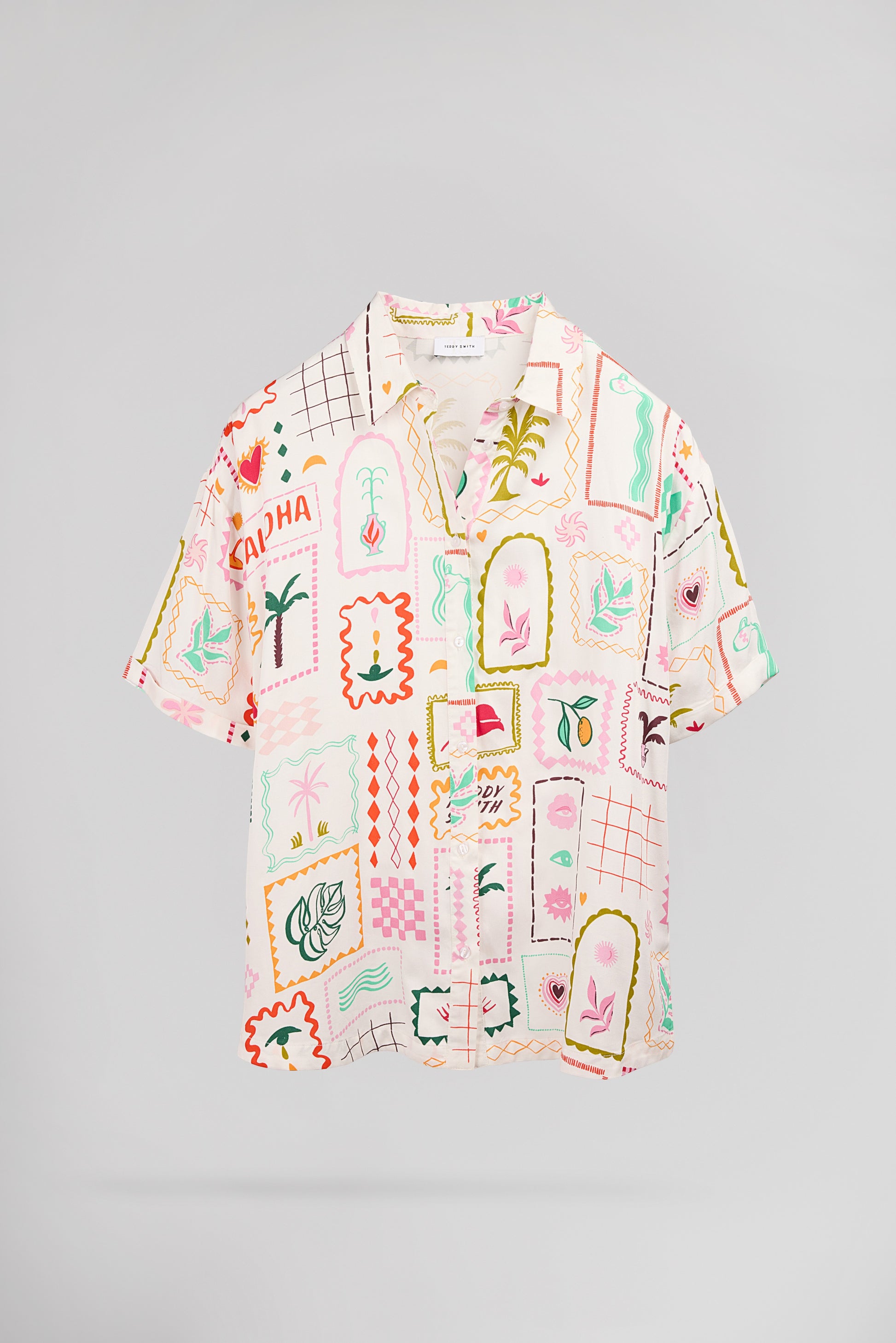 Chemise C-CLOVER MIDDLE WHITE - Teddy Smith