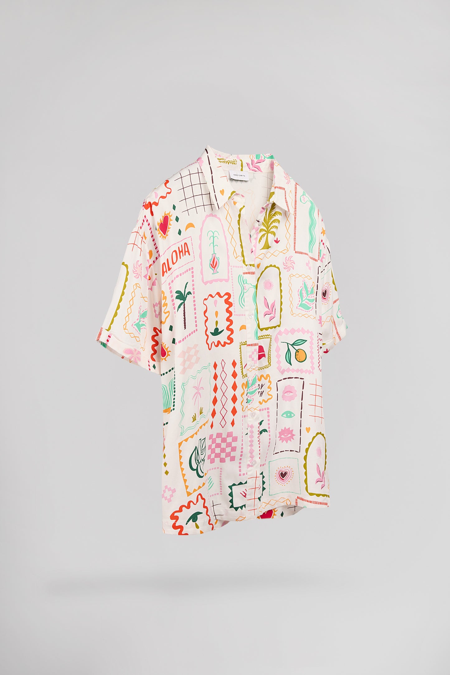 Chemise C-CLOVER MIDDLE WHITE - Teddy Smith