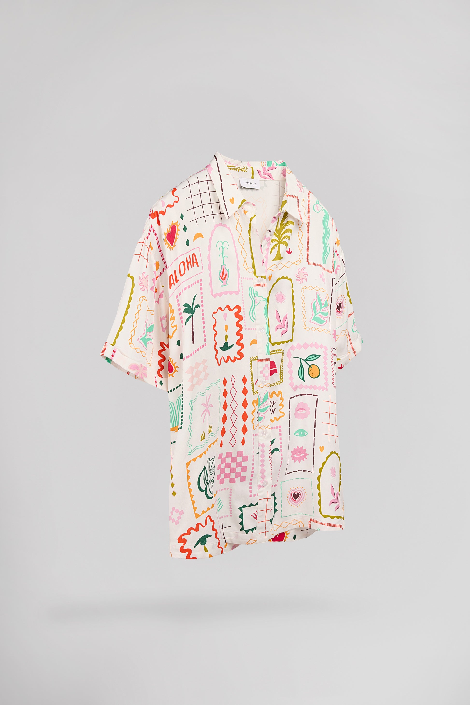 Chemise C-CLOVER MIDDLE WHITE - Teddy Smith