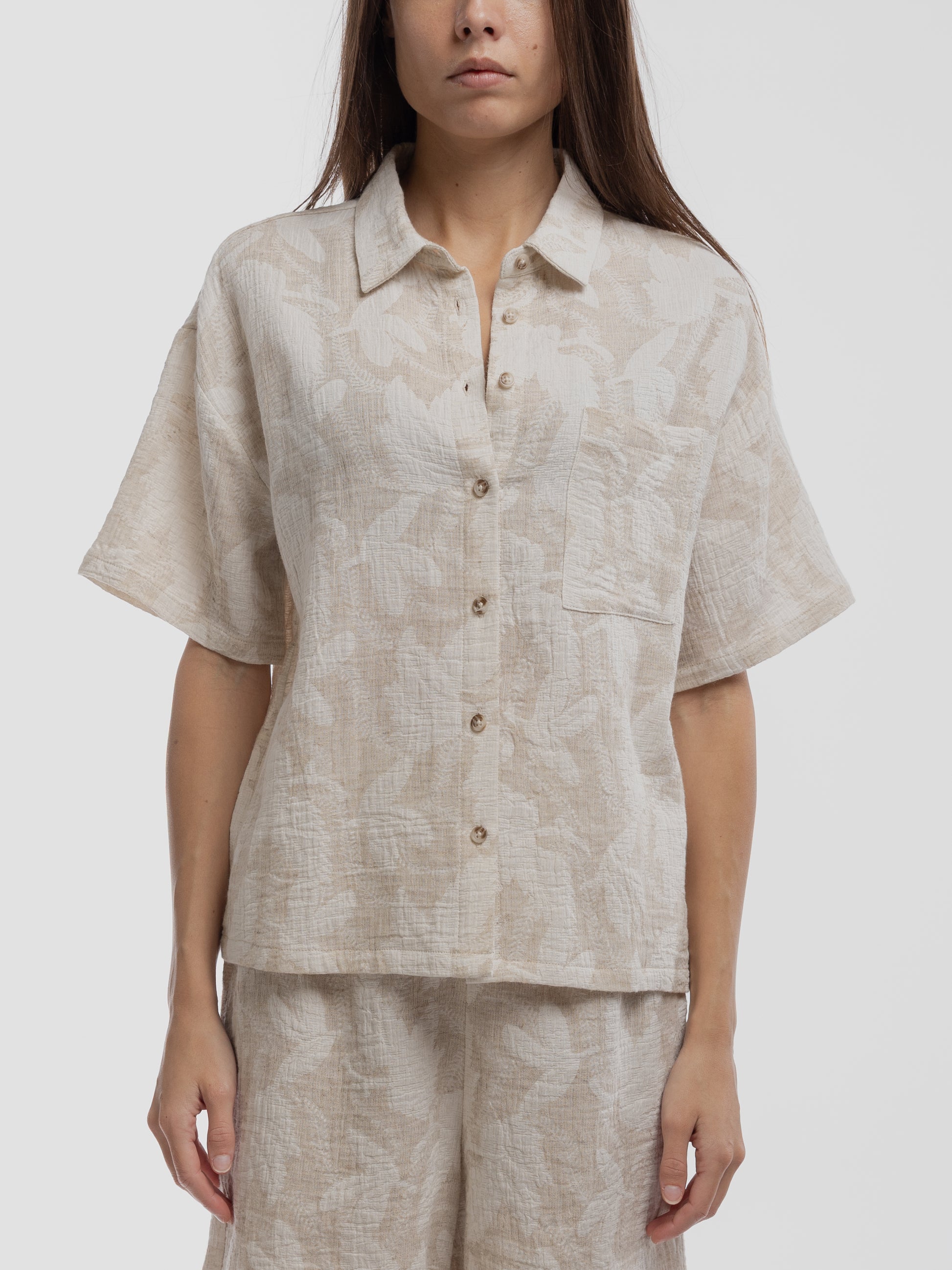 Chemise C-FLORAL SOFT GREGE - Teddy Smith