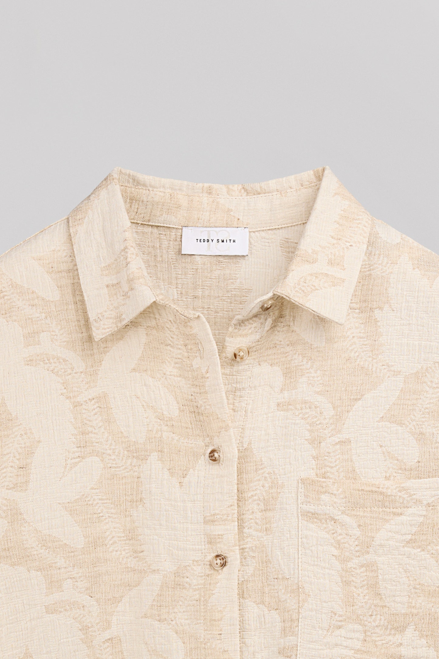 Chemise C-FLORAL SOFT GREGE - Teddy Smith