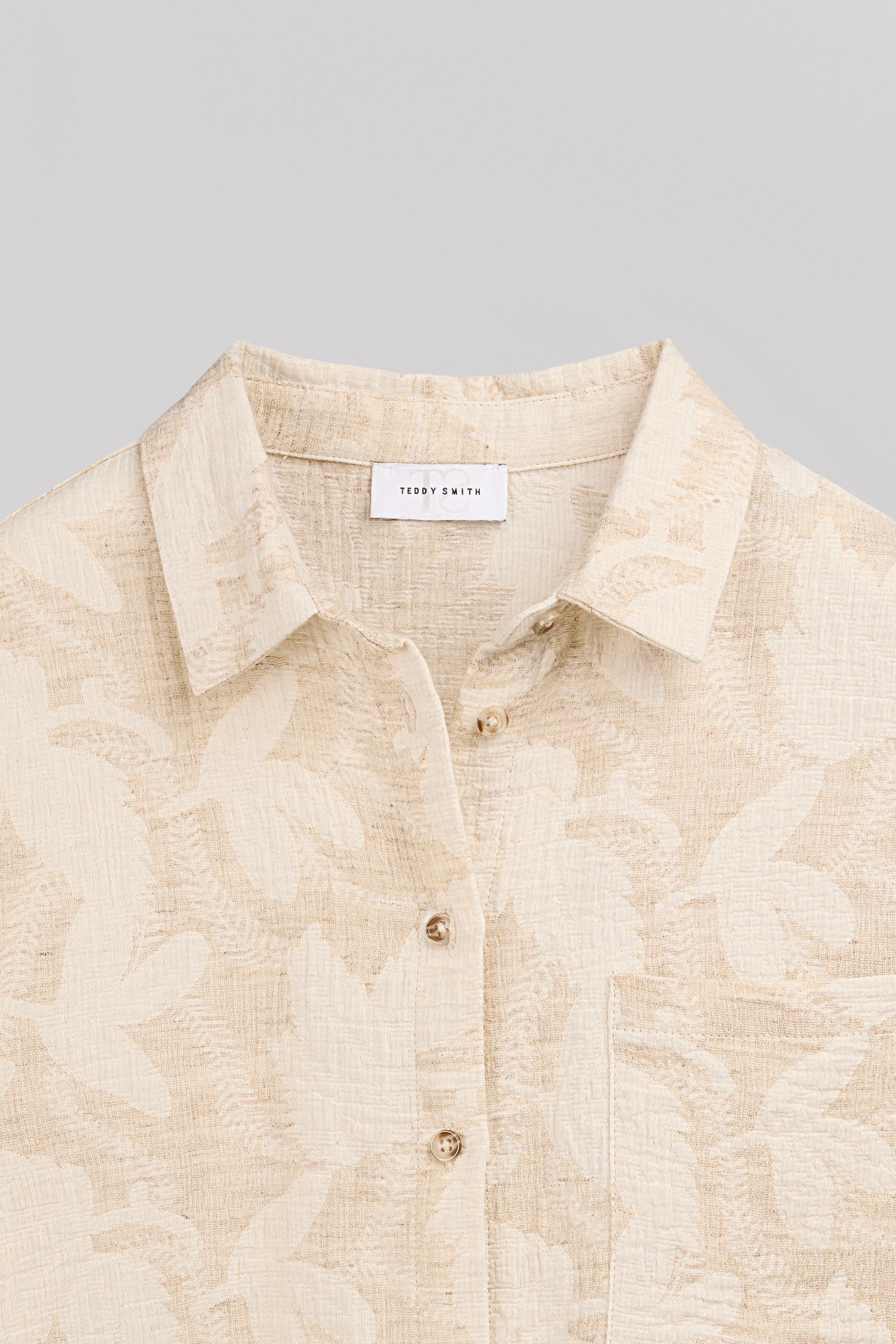 Chemise C-FLORAL SOFT GREGE - Teddy Smith