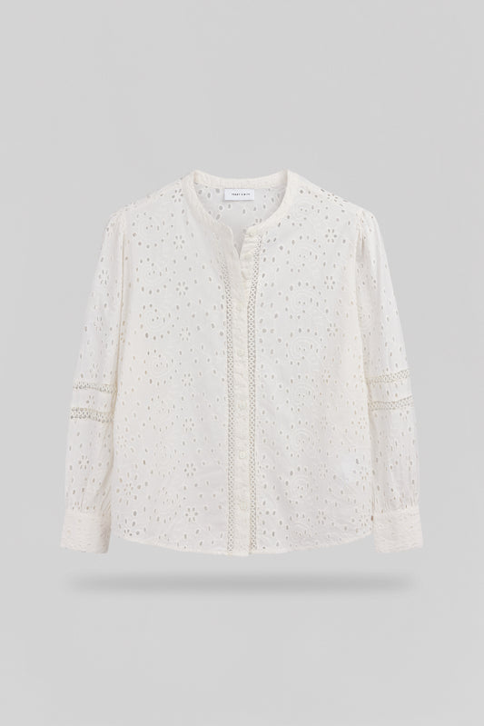 Achat Chemise brodée C-HELI MIDDLE WHITE - Teddy Smith