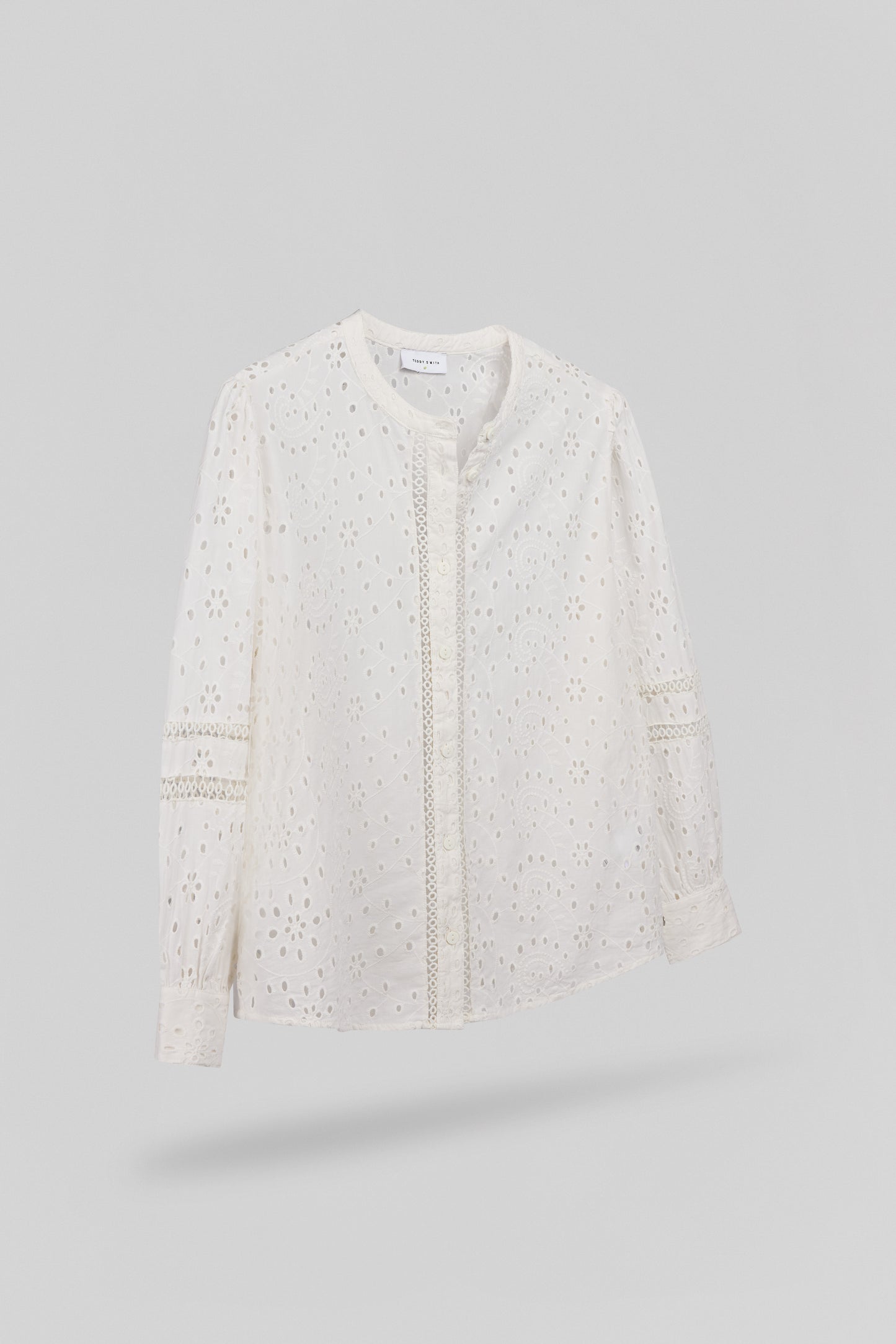 Chemise brodée C-HELI MIDDLE WHITE - Teddy Smith
