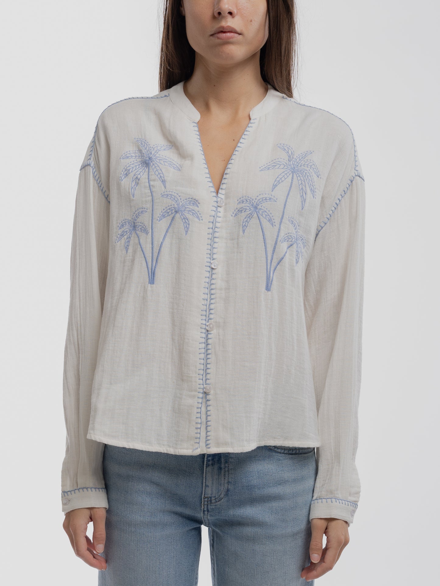 Chemise C-SARAH MIDDLE WHITE - Teddy Smith