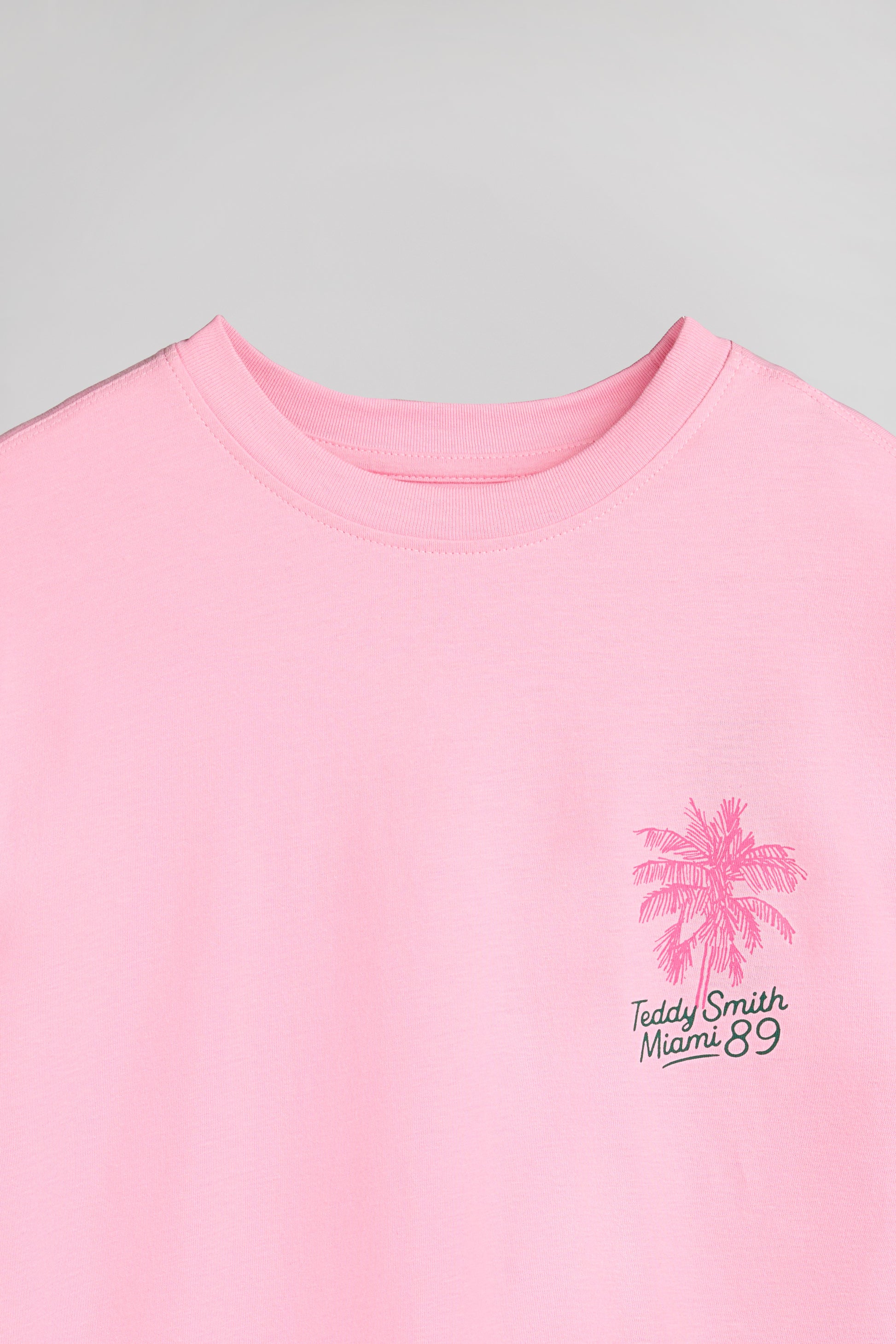 T-shirt T-LUCIENE MC JR ROSE BONBON - Teddy Smith