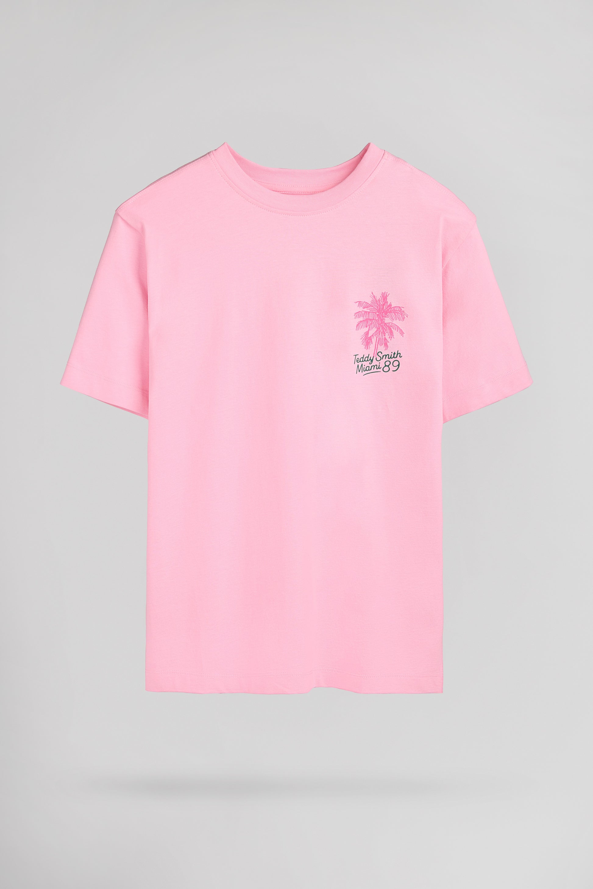 T-shirt T-LUCIENE MC JR ROSE BONBON - Teddy Smith