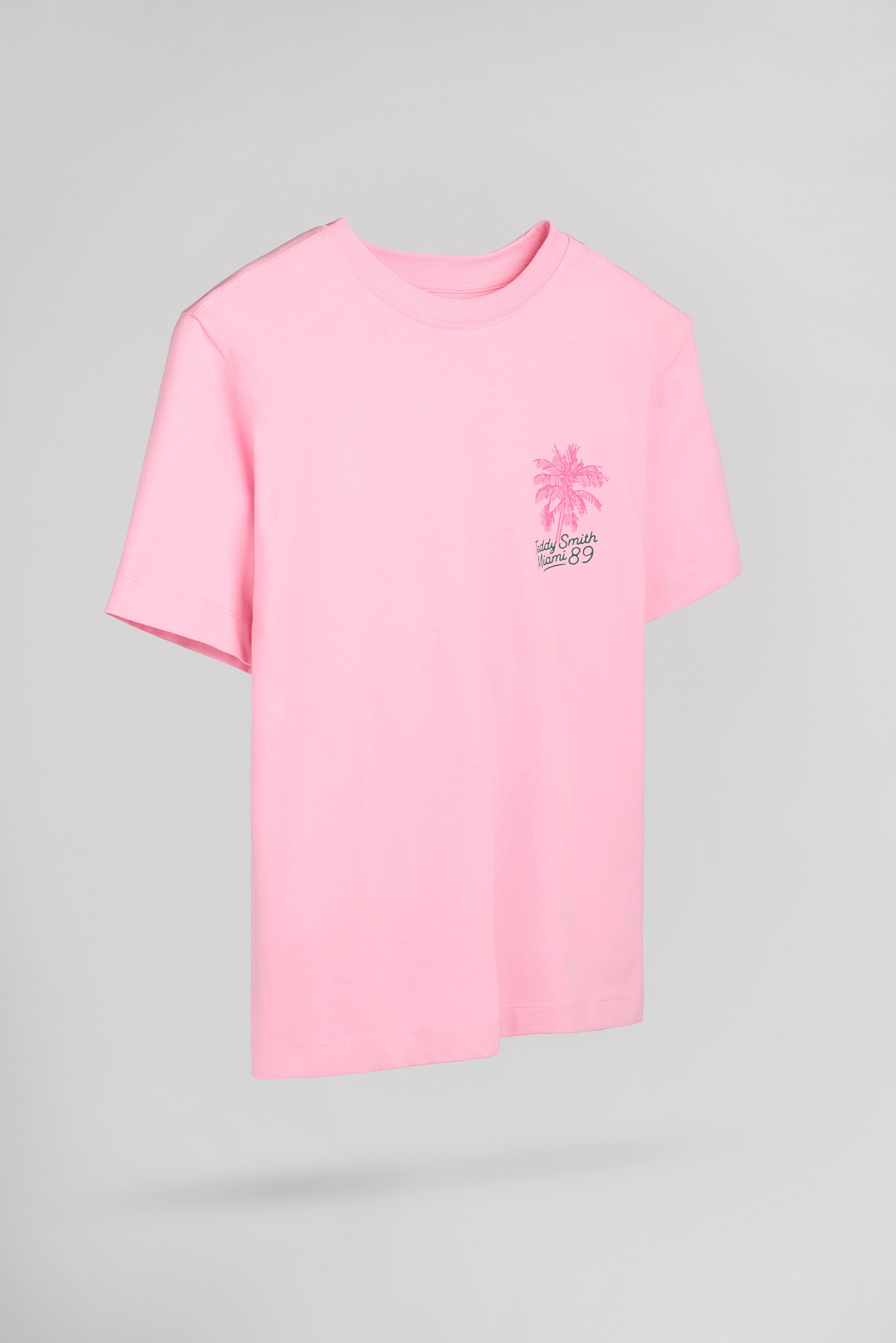 T-shirt T-LUCIENE MC JR ROSE BONBON - Teddy Smith