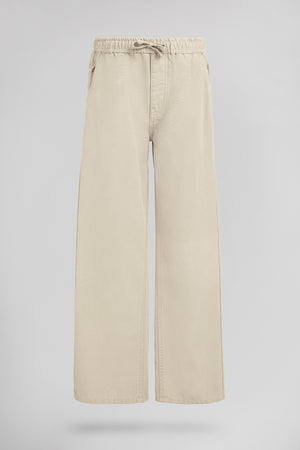 Pantalon large P-DEXTER JR CREAM - Teddy Smith