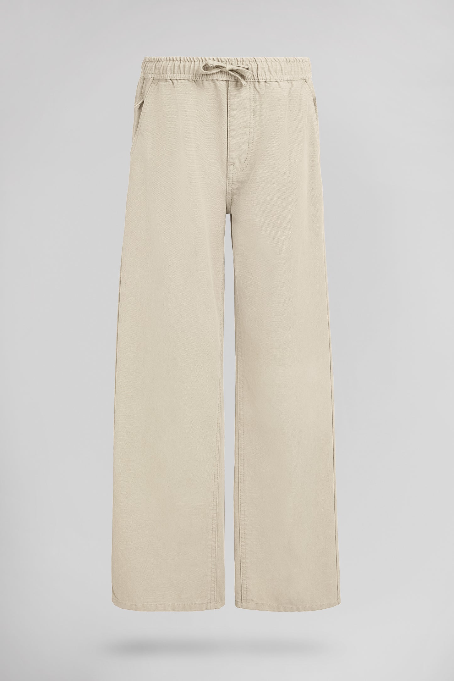 Pantalon large P-DEXTER JR CREAM - Teddy Smith
