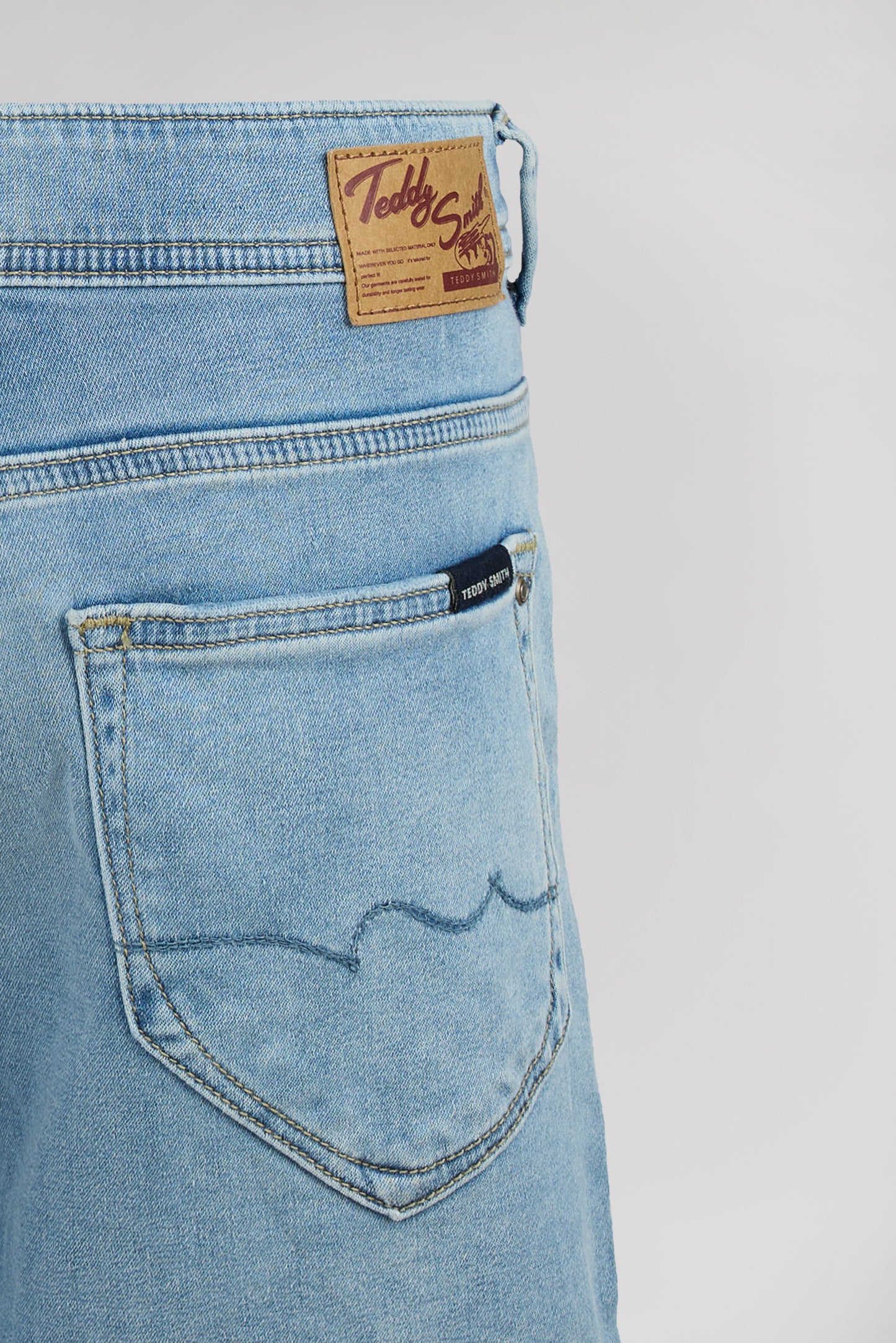 Bermuda denim coupe 5 poches SCOTTY 3 JR BLEACHED