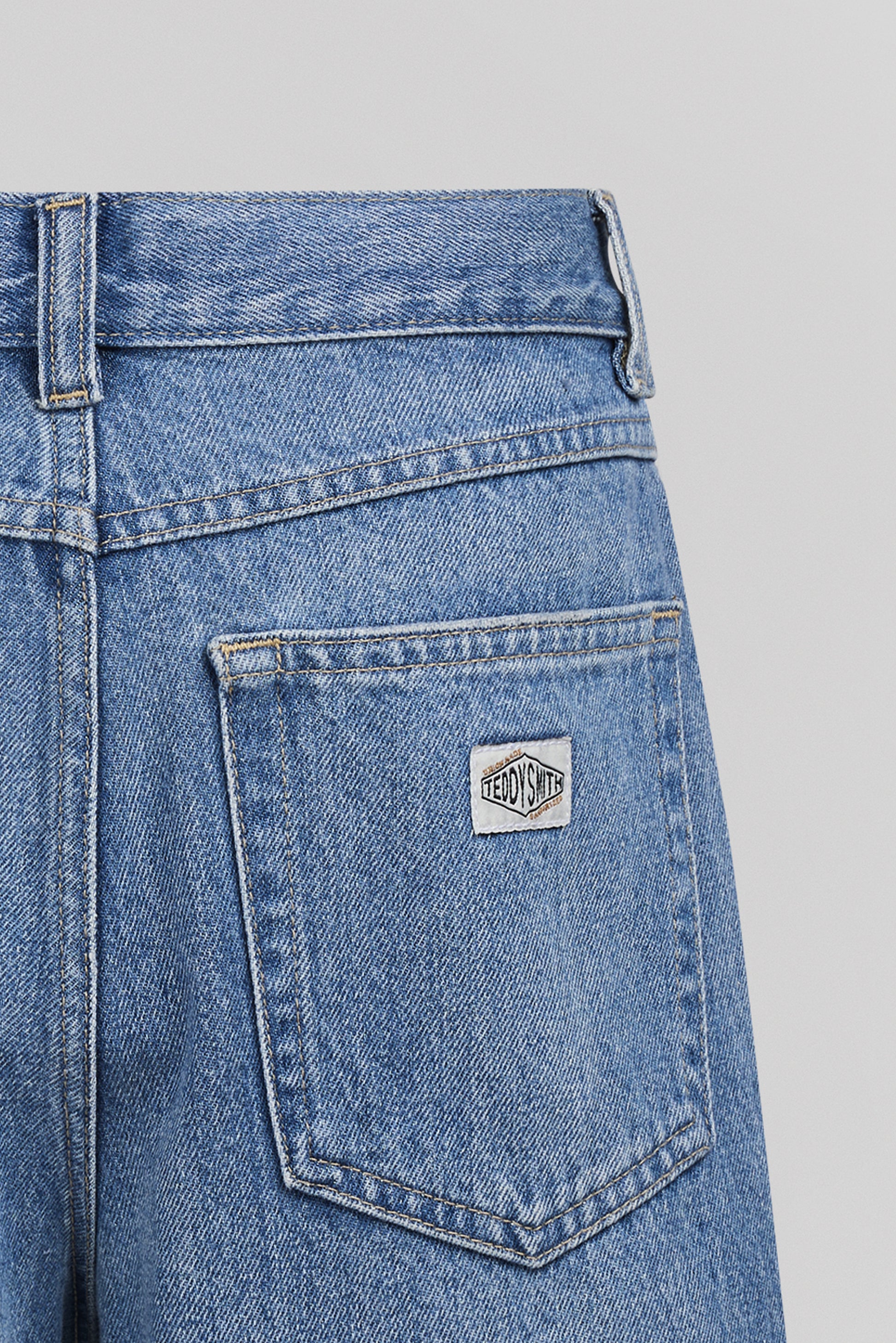 Short denim S-AXEL SH JR US FRIPP/INDIGO CLAIR - Teddy Smith