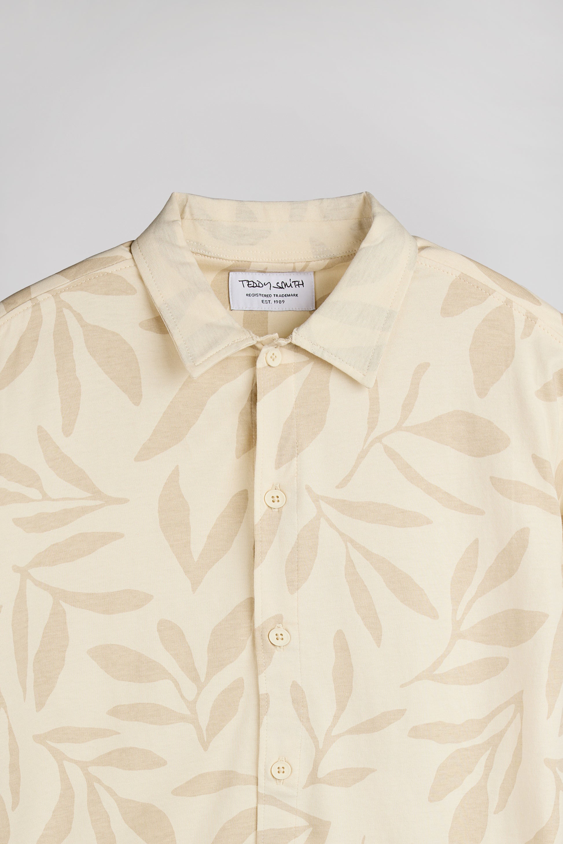 Chemise C-ARESK MC JR CREAM - Teddy Smith