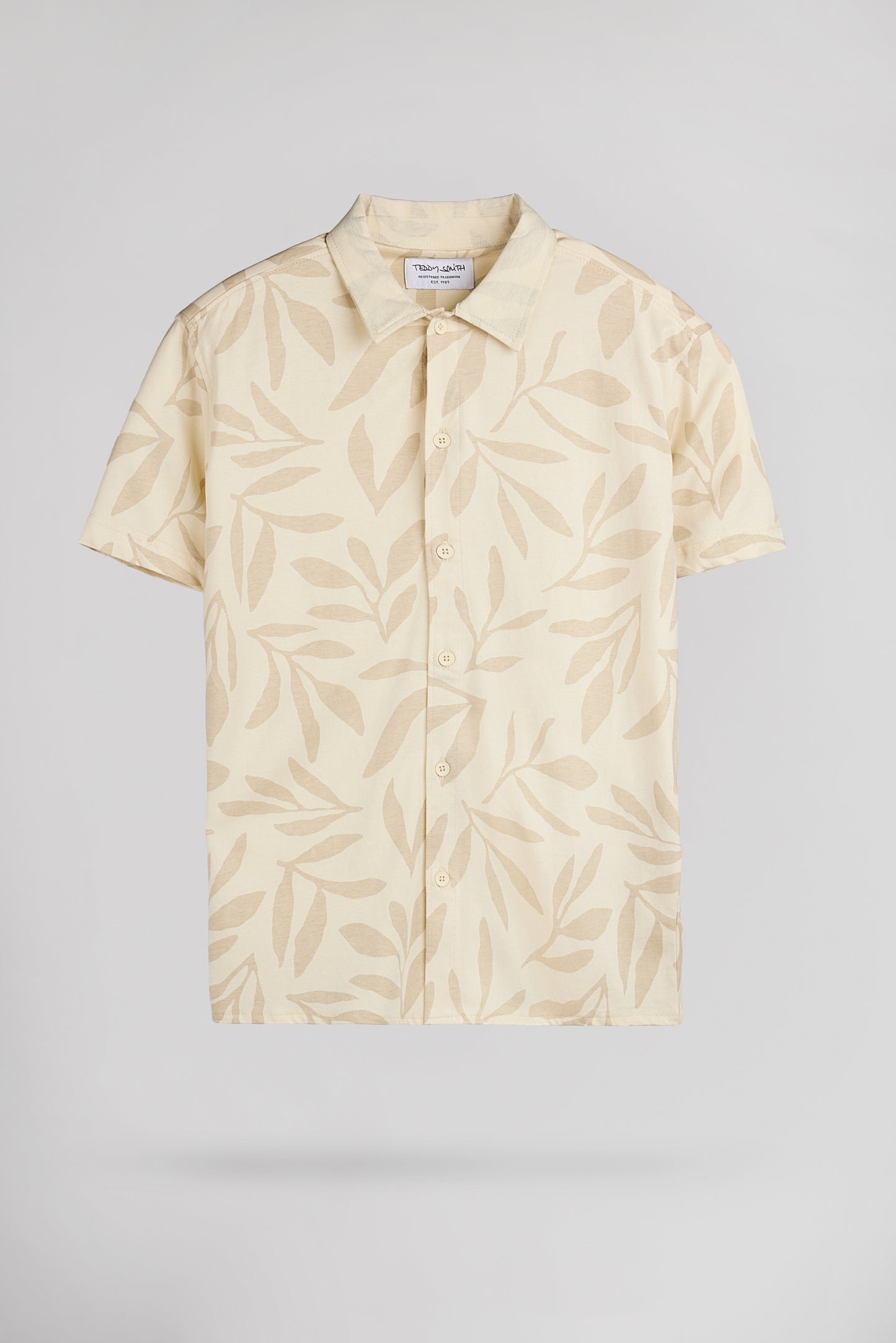 Chemise C-ARESK MC JR CREAM - Teddy Smith