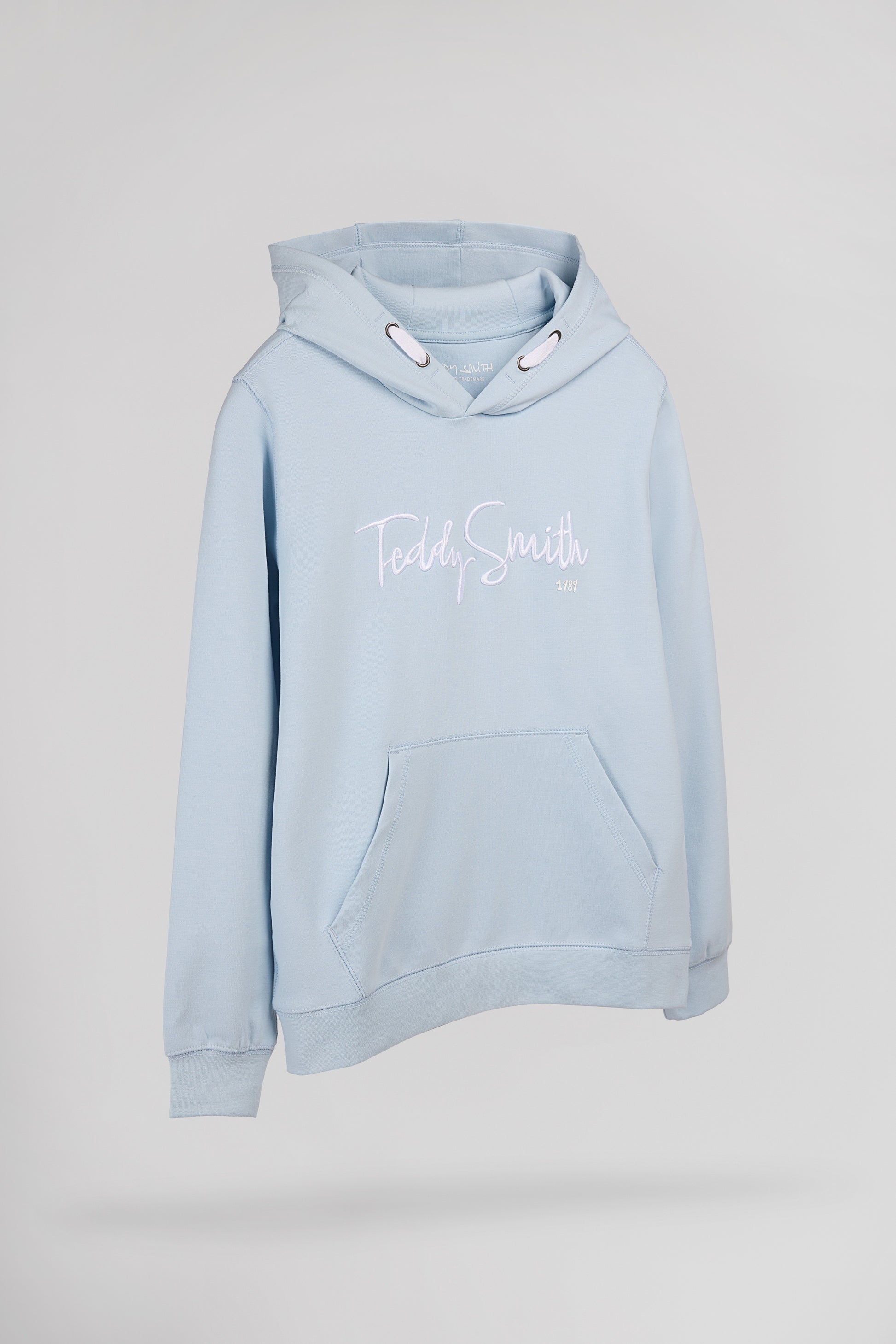 Sweat à capuche S-EVRY HOODY JR PASTEL BLUE - Teddy Smith