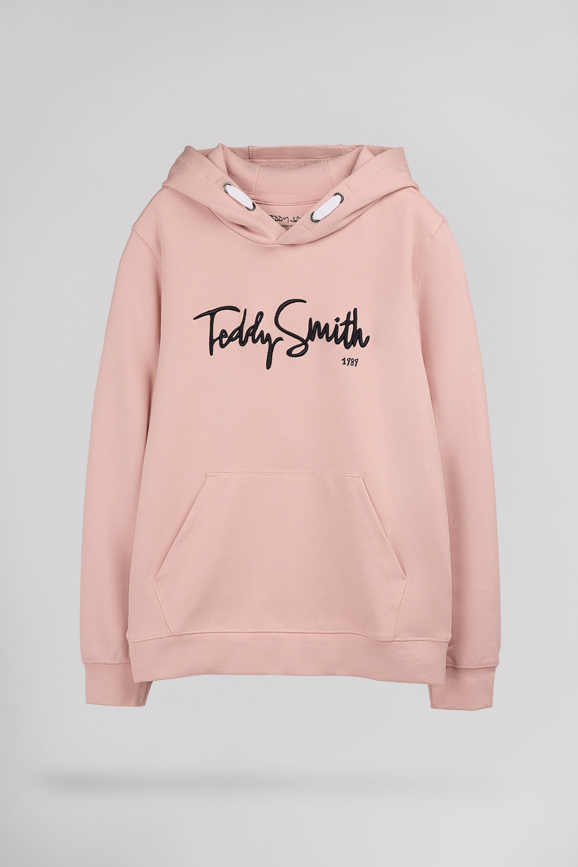 Sweat à capuche S-EVRY HOODY JR ROSE PASTEL - Teddy Smith