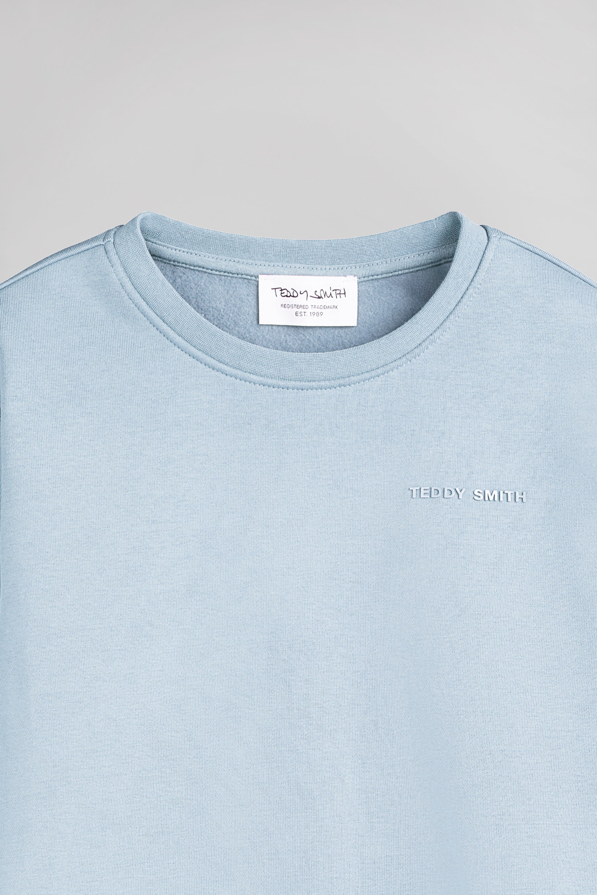 Sweat col rond S-NARK RC JR PASTEL BLUE - Teddy Smith