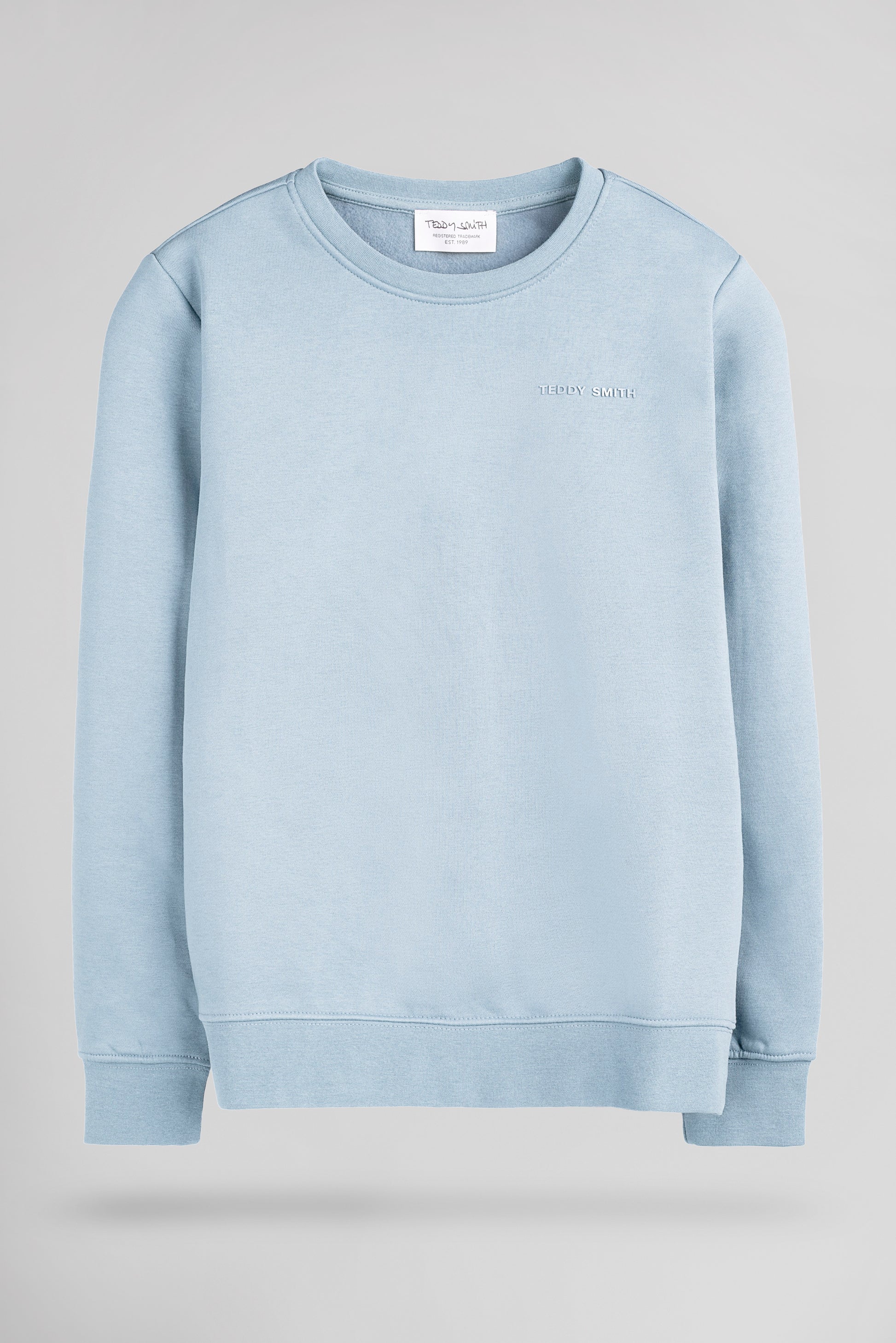 Sweat col rond S-NARK RC JR PASTEL BLUE - Teddy Smith