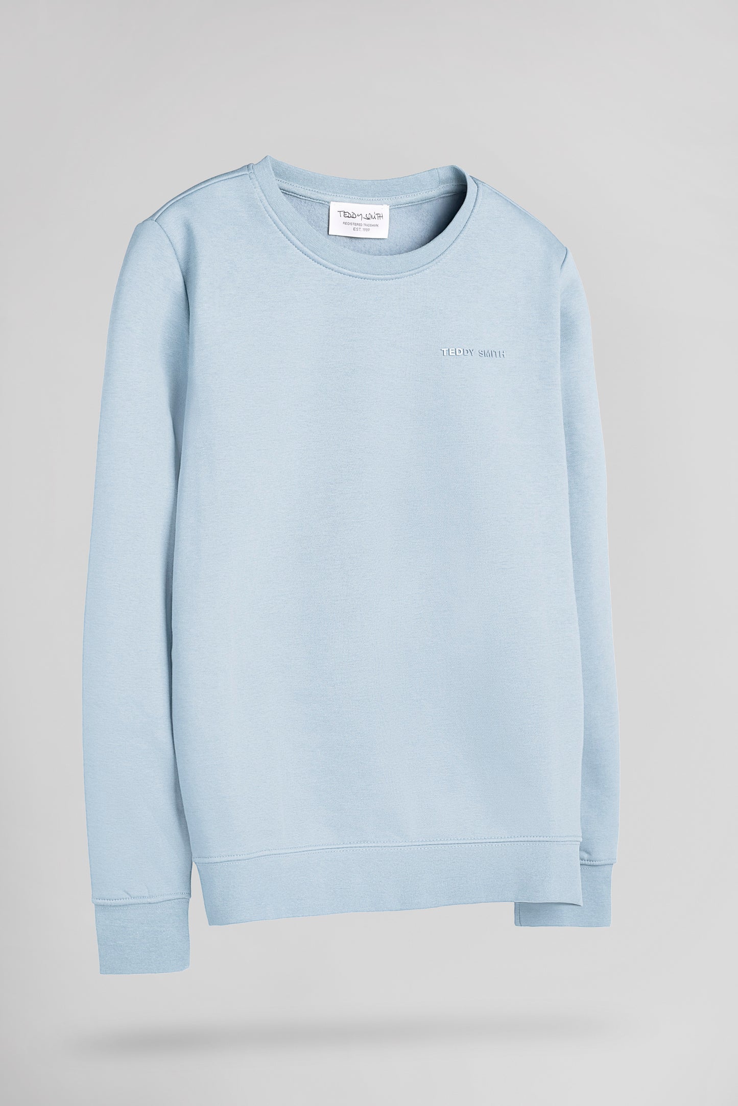 Sweat col rond S-NARK RC JR PASTEL BLUE - Teddy Smith