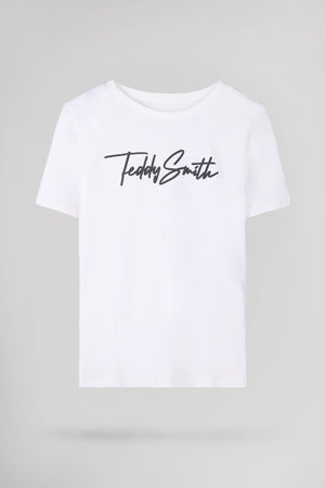 T-shirt col rond T-EVAN MC JR BLANC