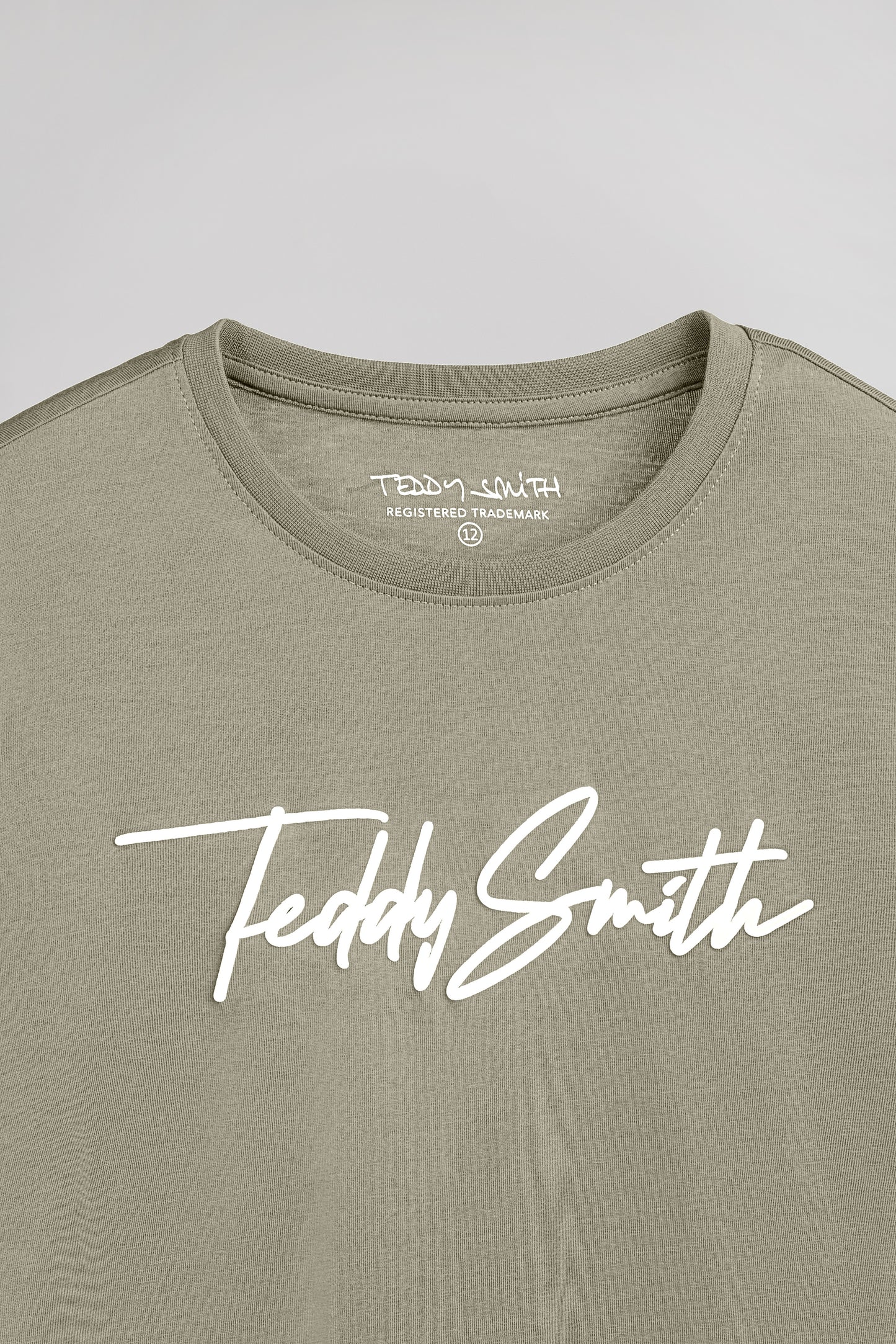 T-shirt T-EVAN MC JR BLEACH KAKI - Teddy Smith