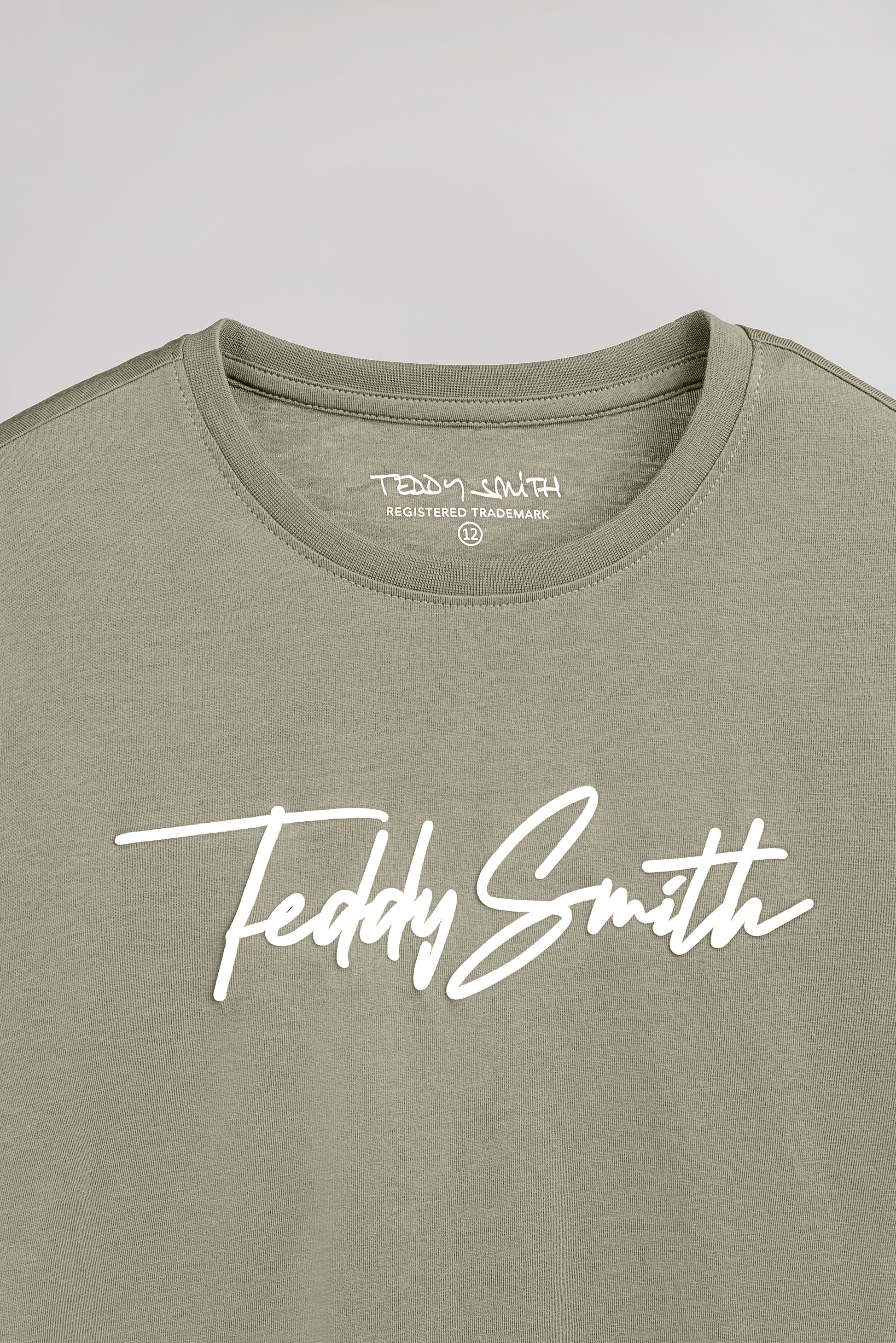 T-shirt T-EVAN MC JR BLEACH KAKI - Teddy Smith