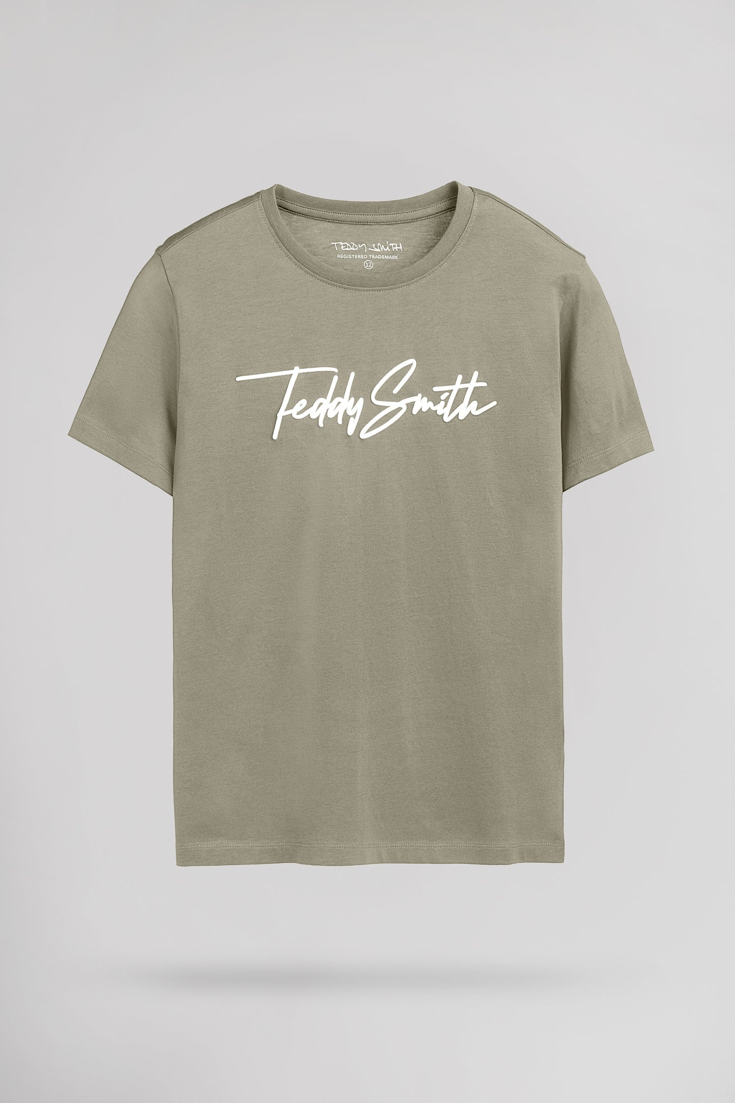 T-shirt T-EVAN MC JR BLEACH KAKI - Teddy Smith