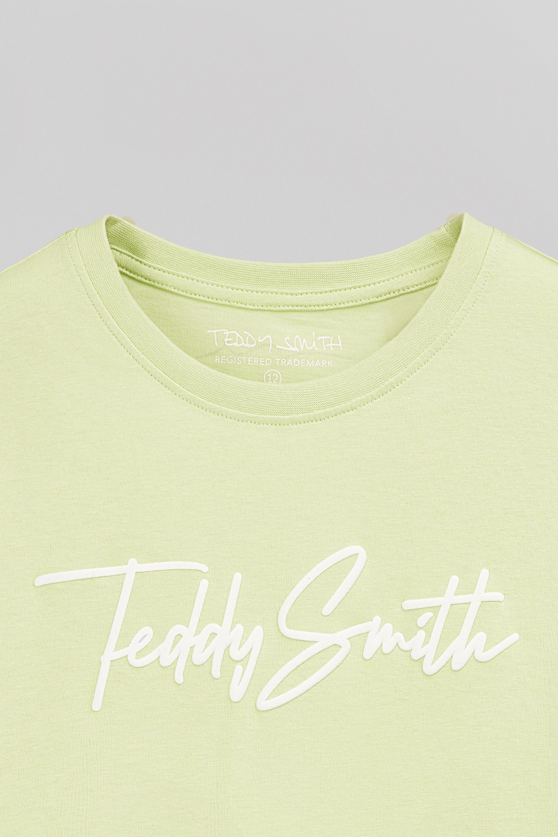 T-shirt col rond T-EVAN MC JR CITRON PALE - Teddy Smith